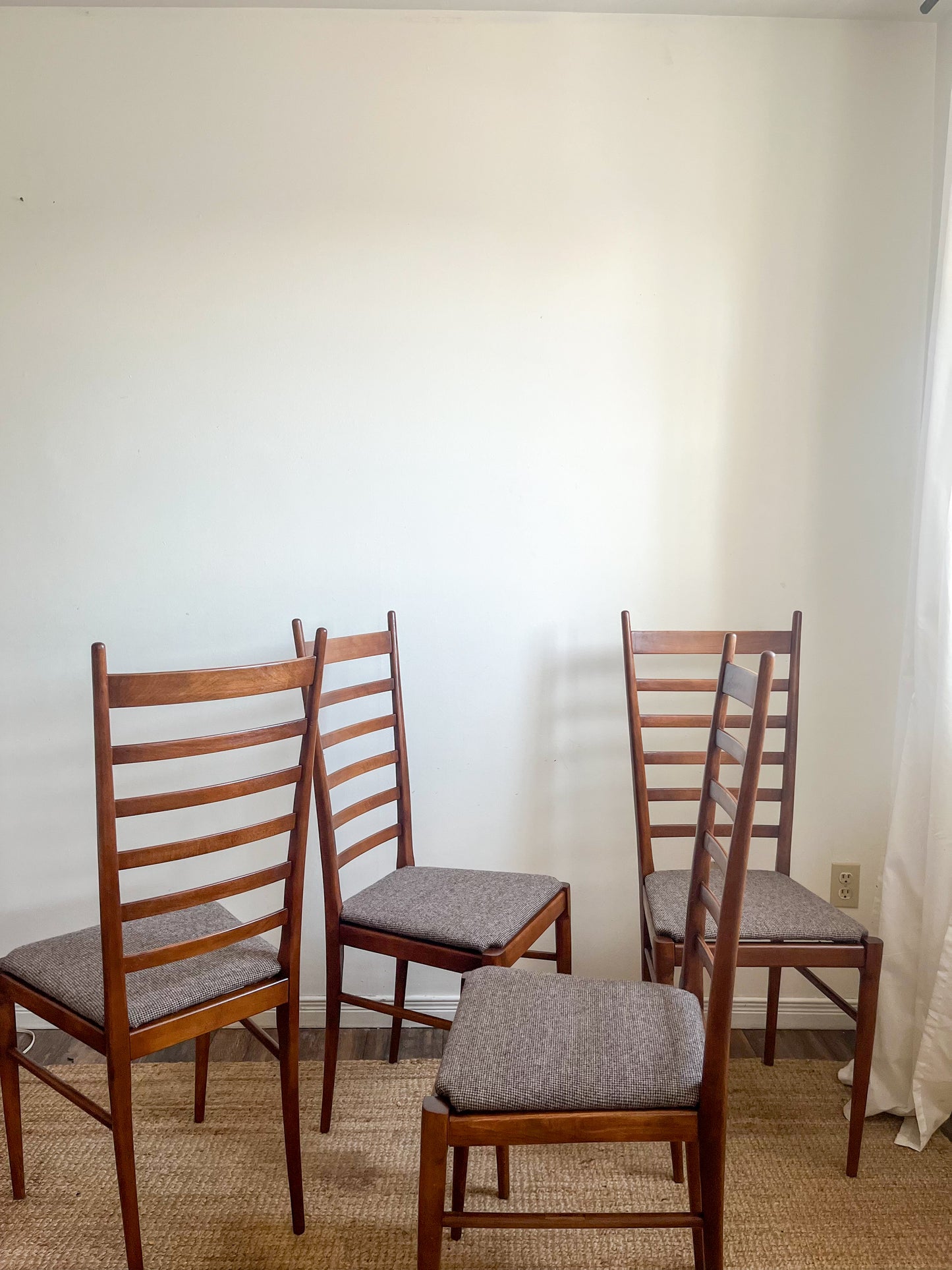 Italian Ladder back dining chairs