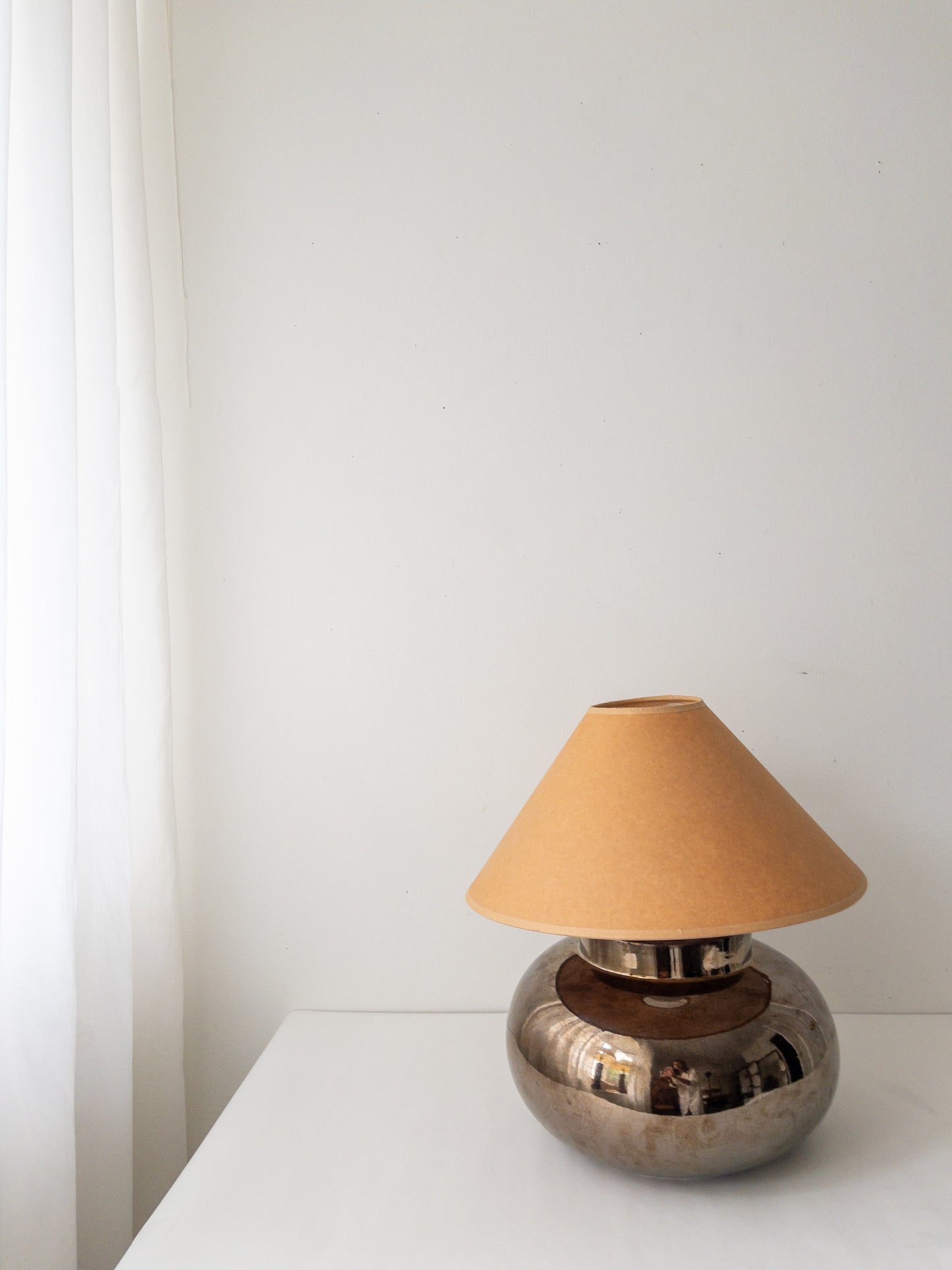 Smokey chrome lamp