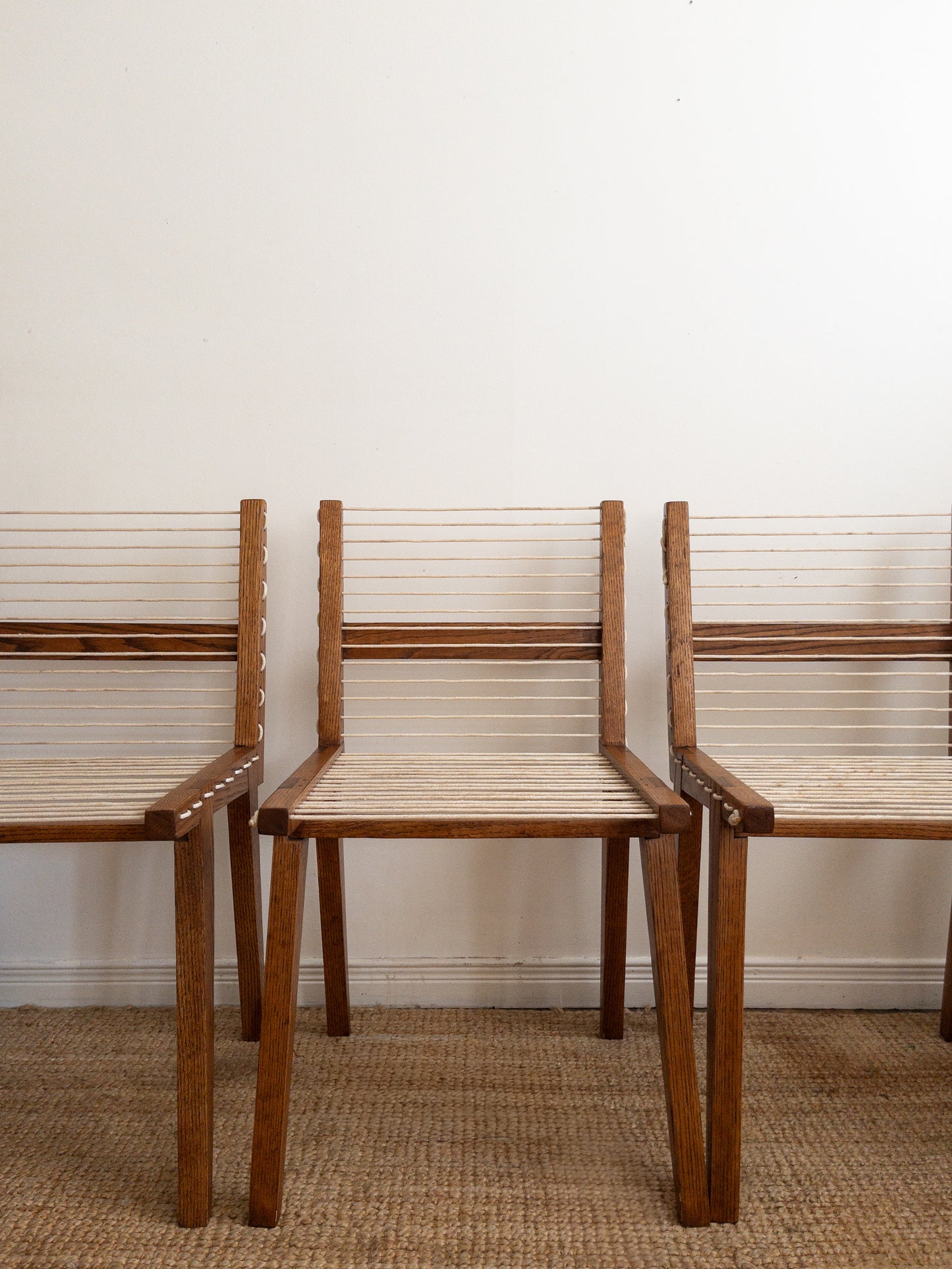 Corded dining chairs