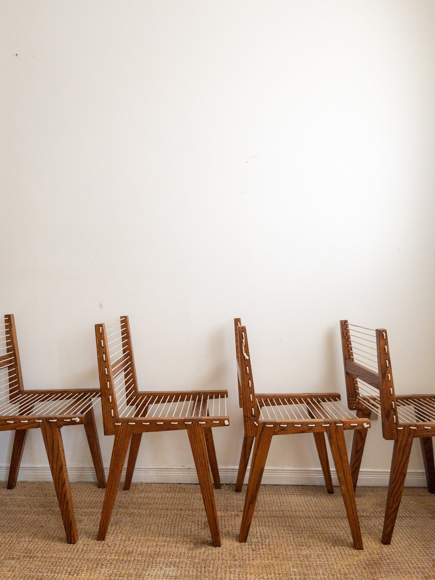 Corded dining chairs
