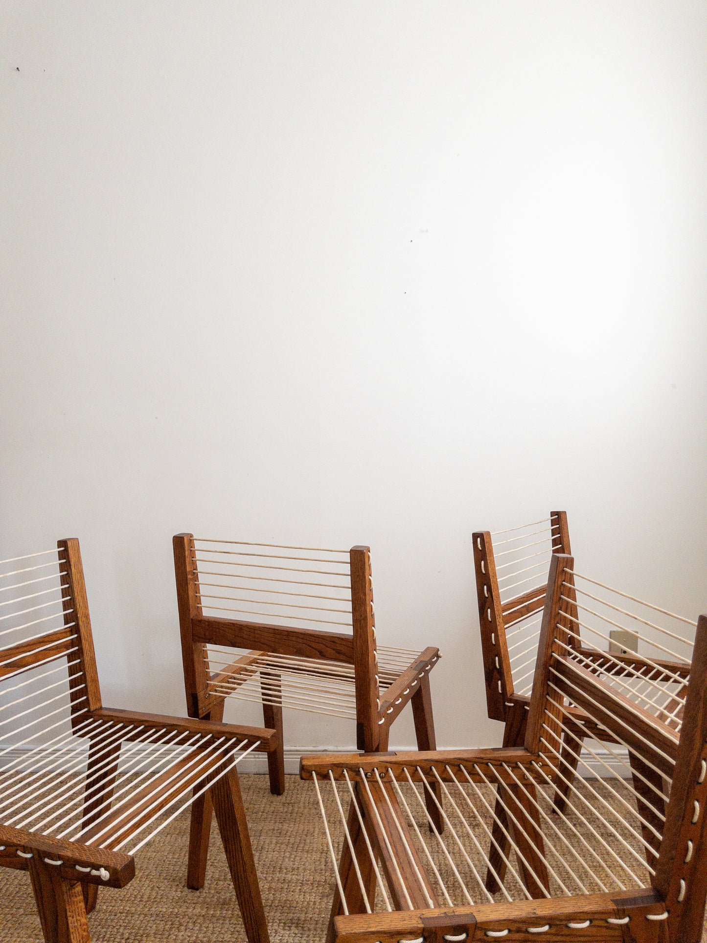 Corded dining chairs