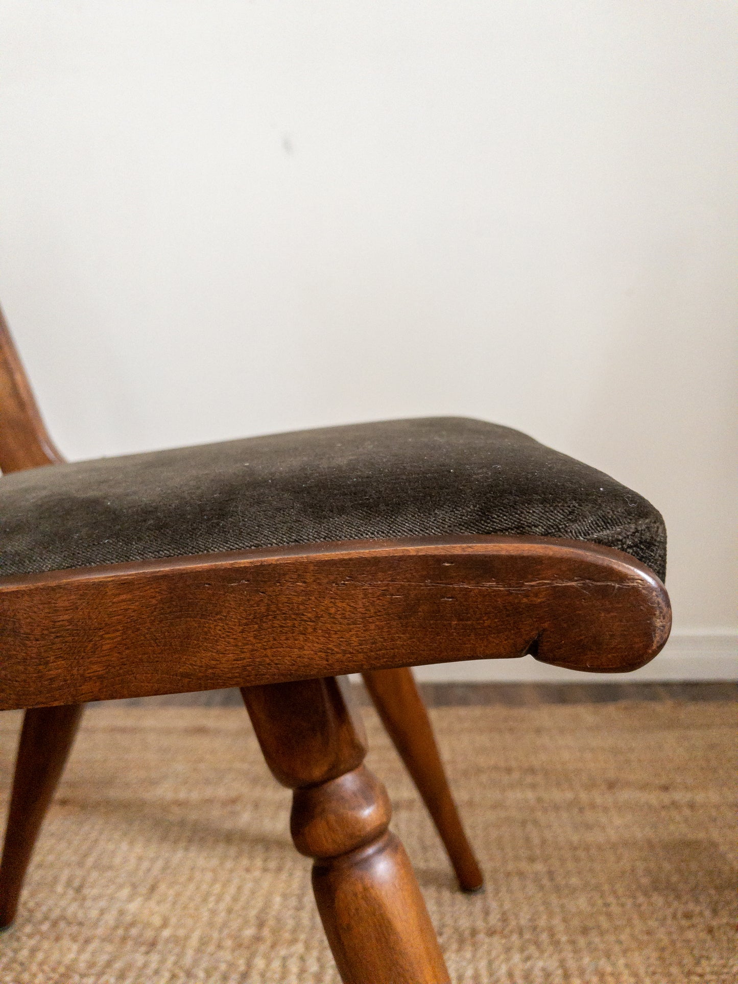 40s velvet dining chairs