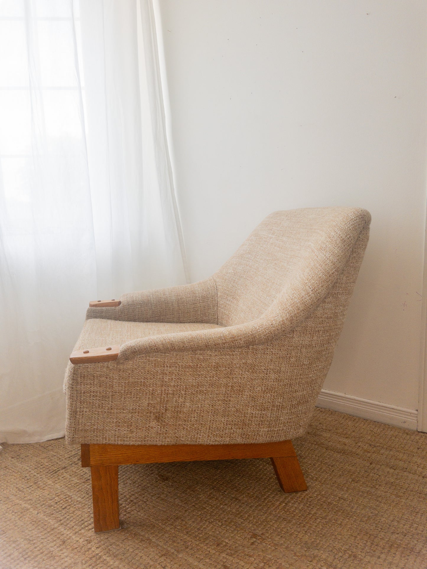 Mid Century tweed armchair