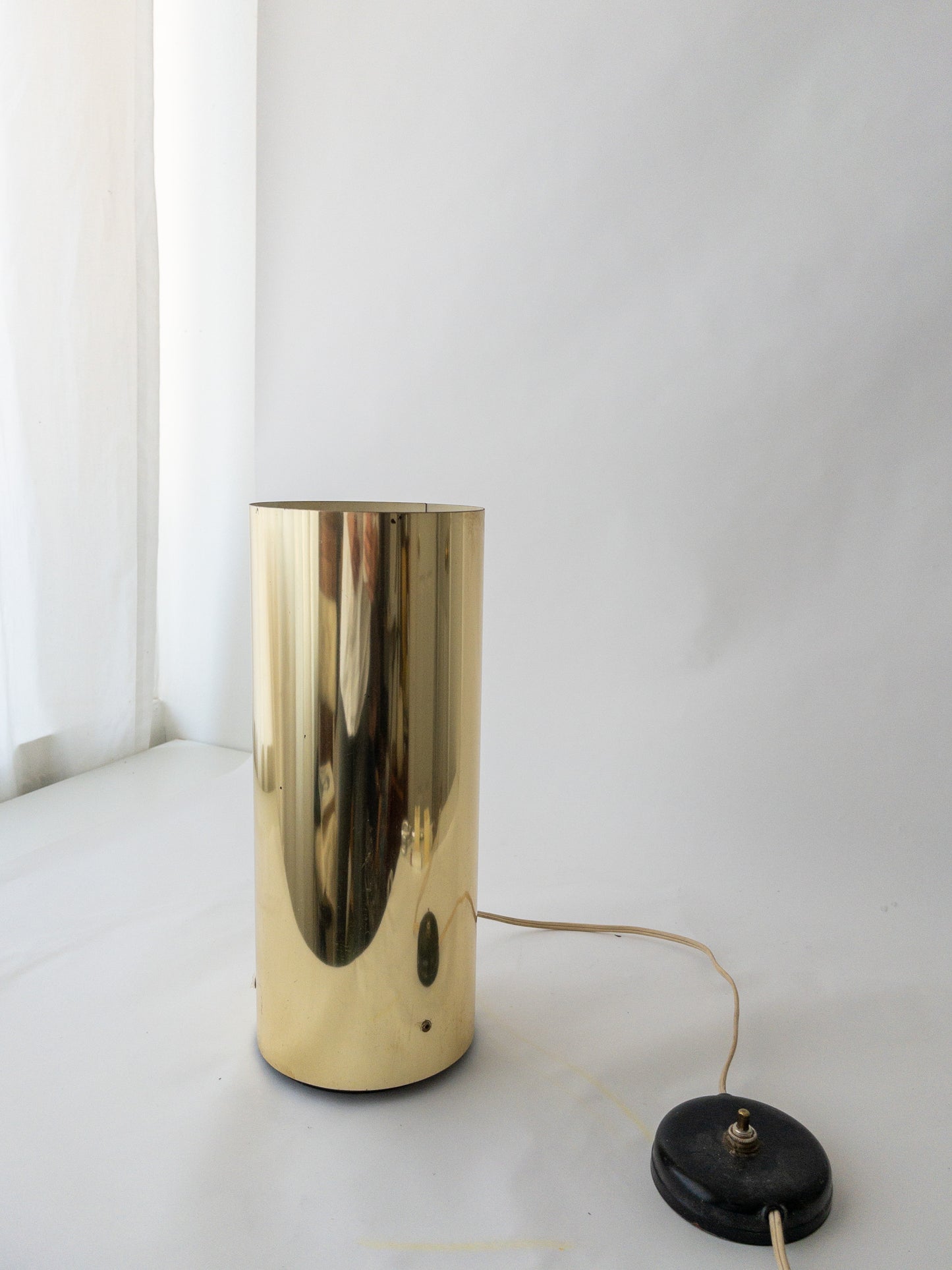 Brass Cylinder Lamp