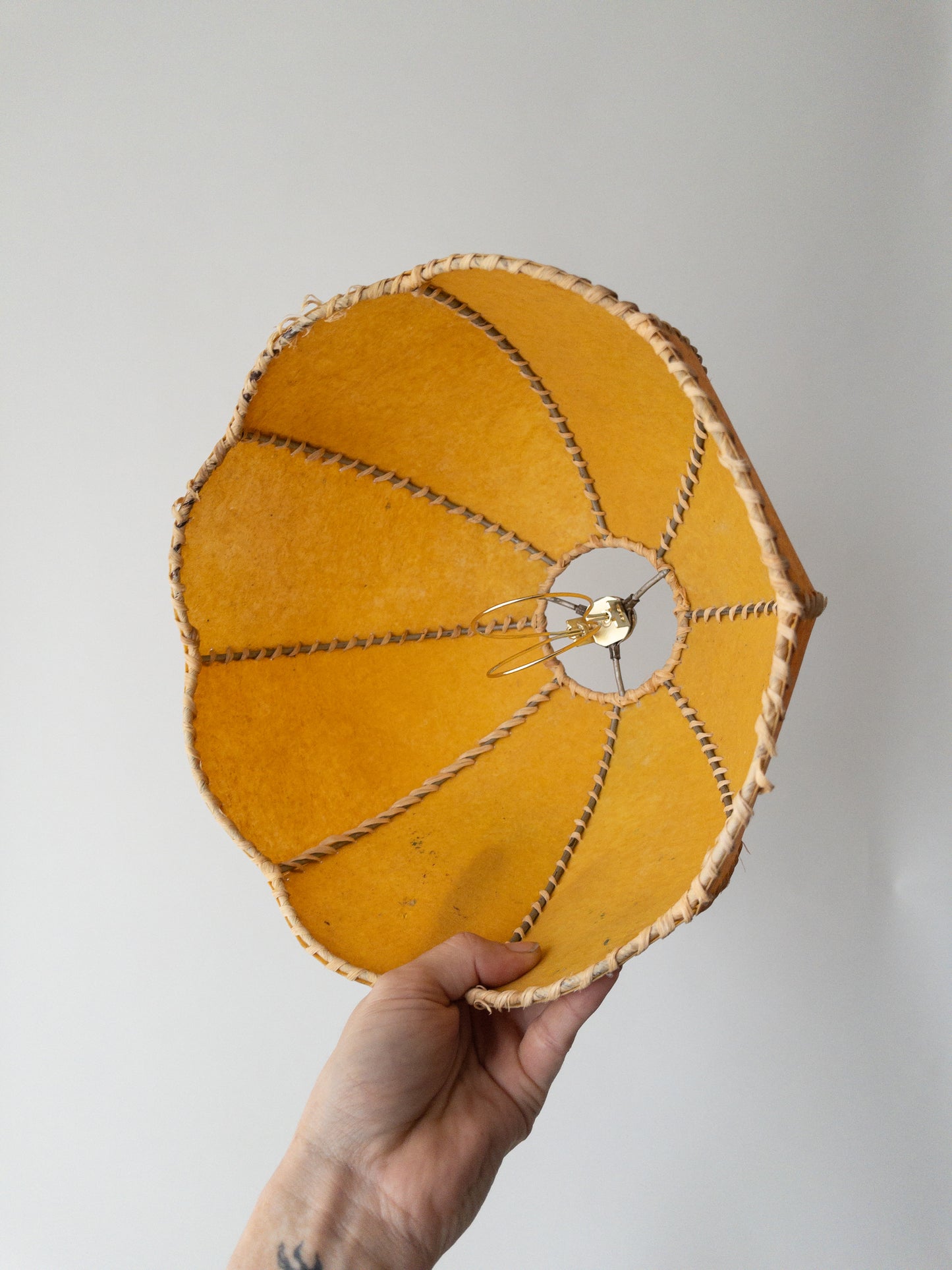 Mid century wood lamp