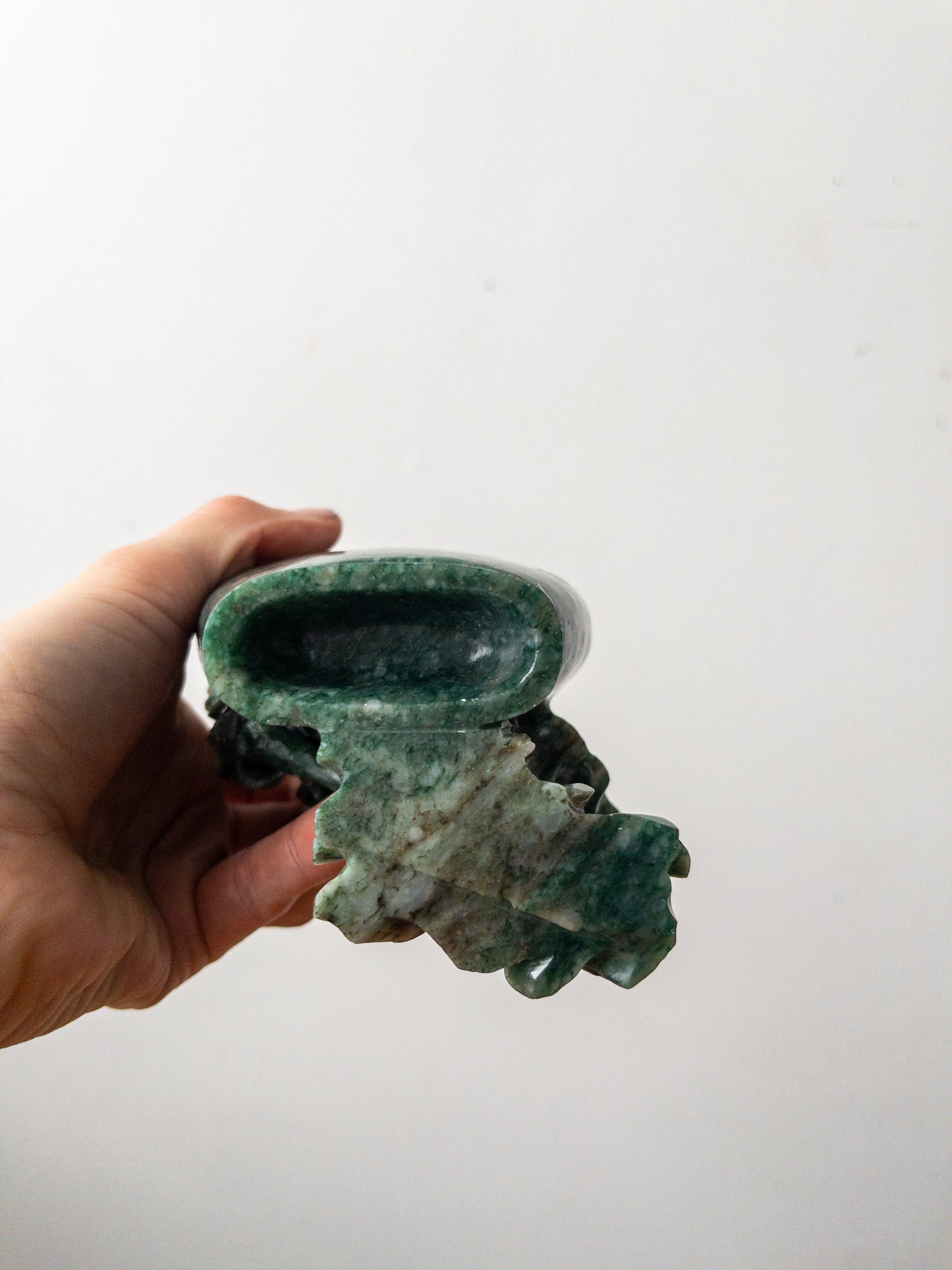 carved jade box