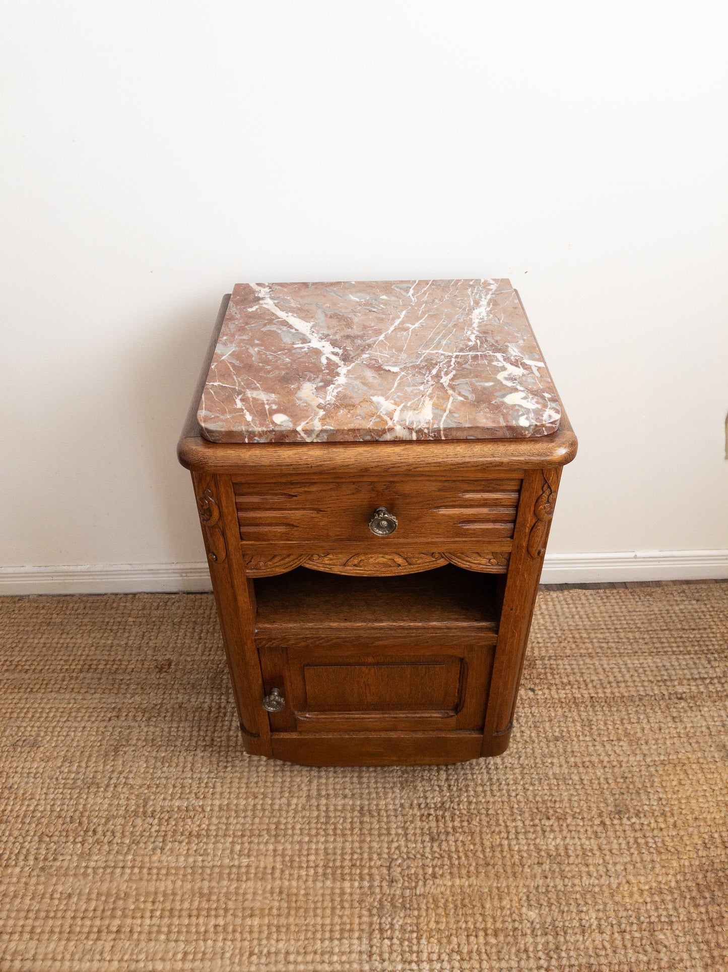 30s oak bedside tables