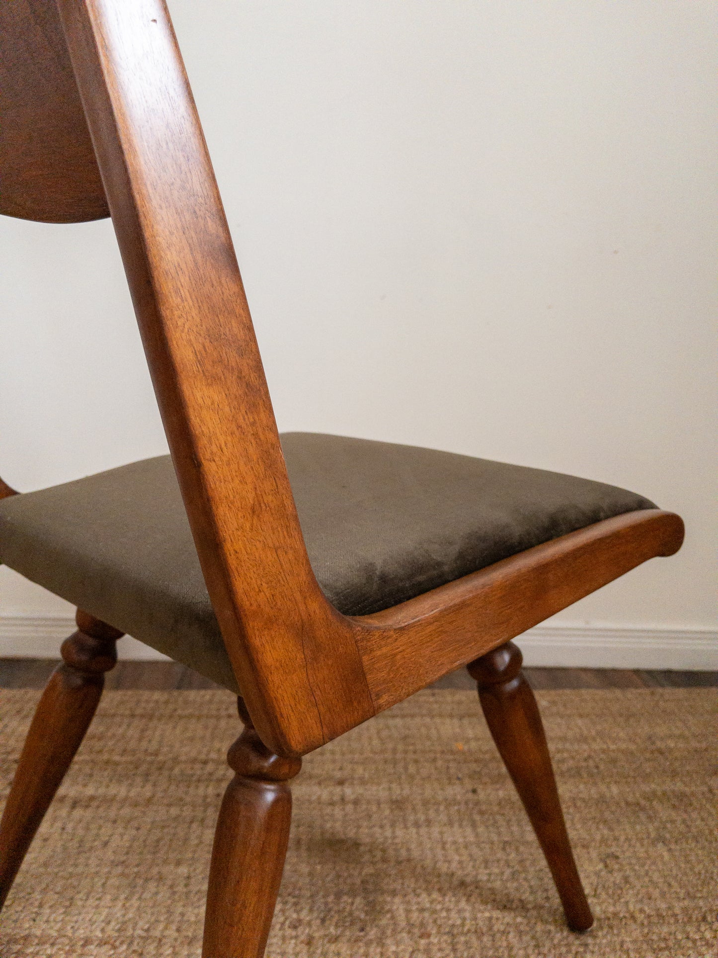 40s velvet dining chairs