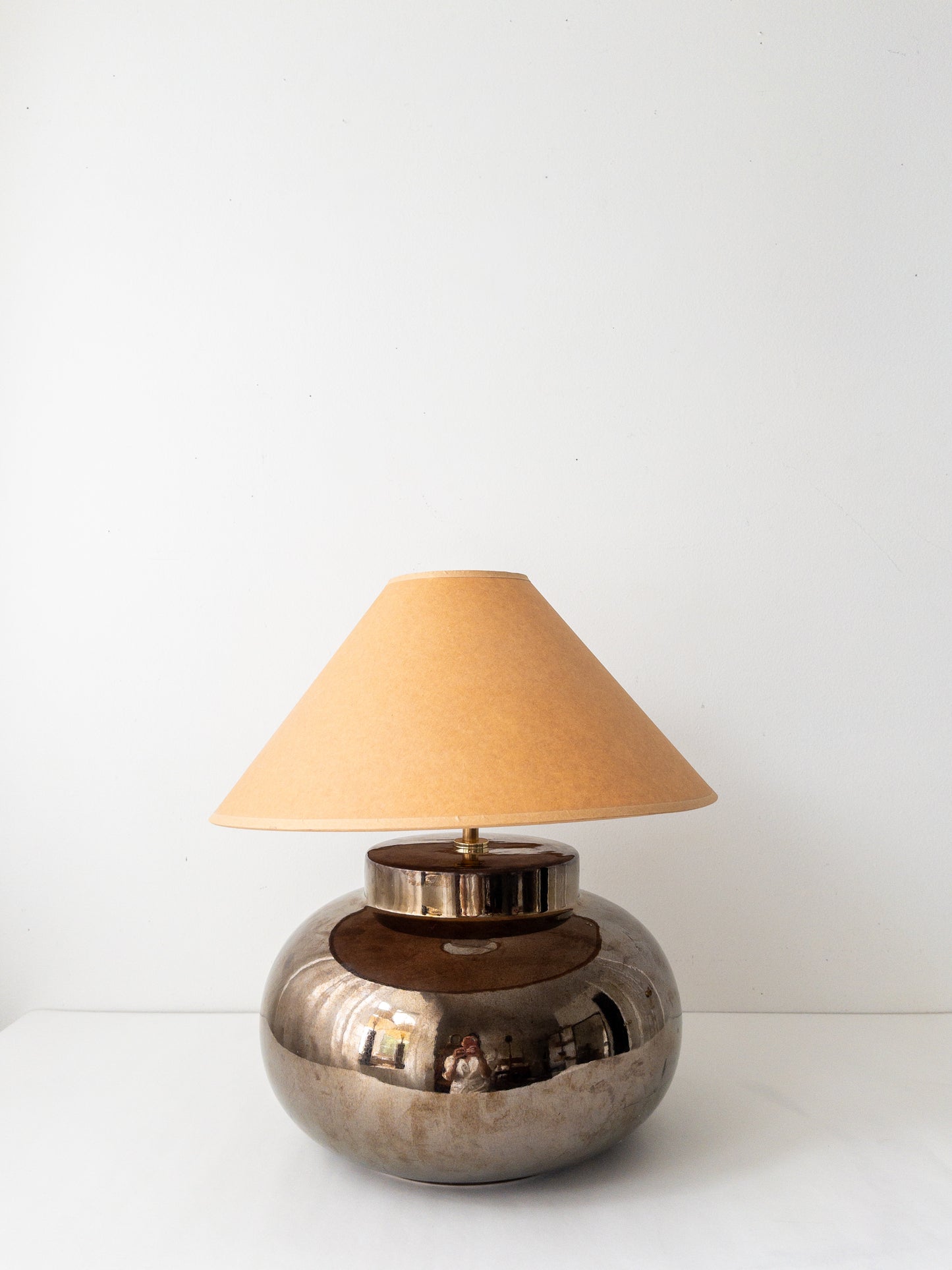 Smokey chrome lamp