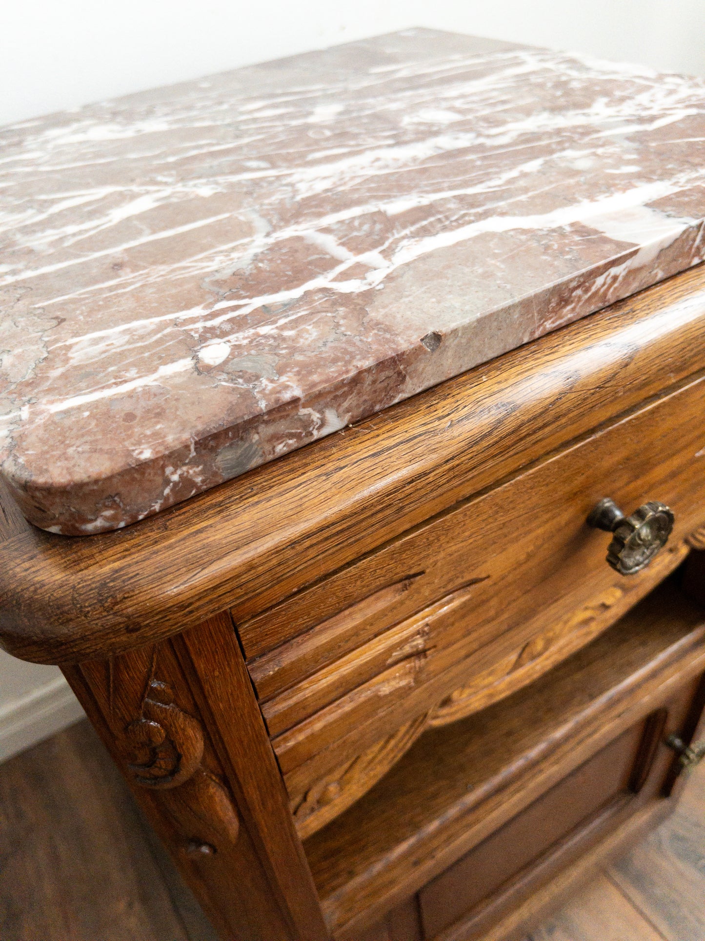 30s oak bedside tables