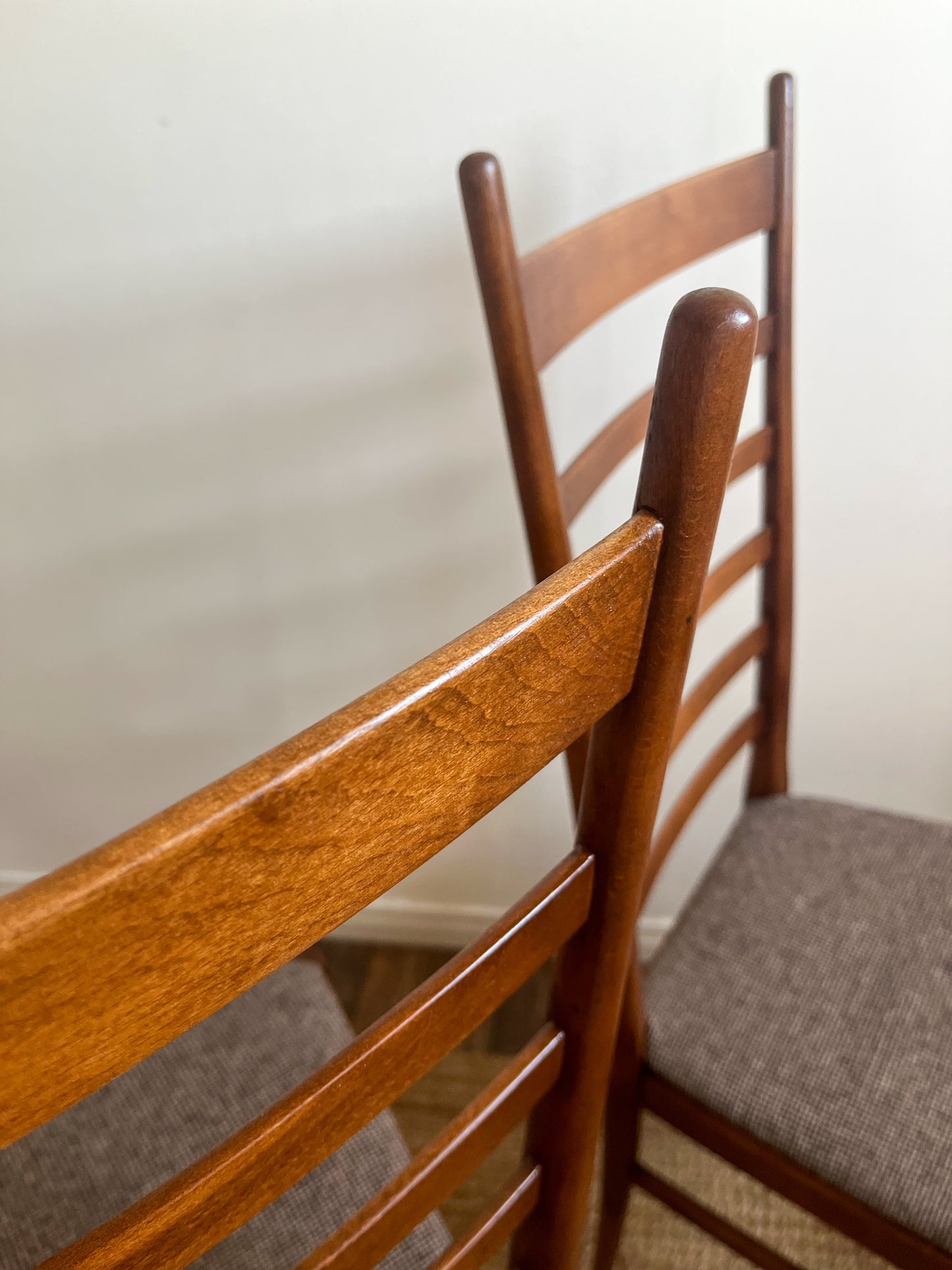 Italian Ladder back dining chairs