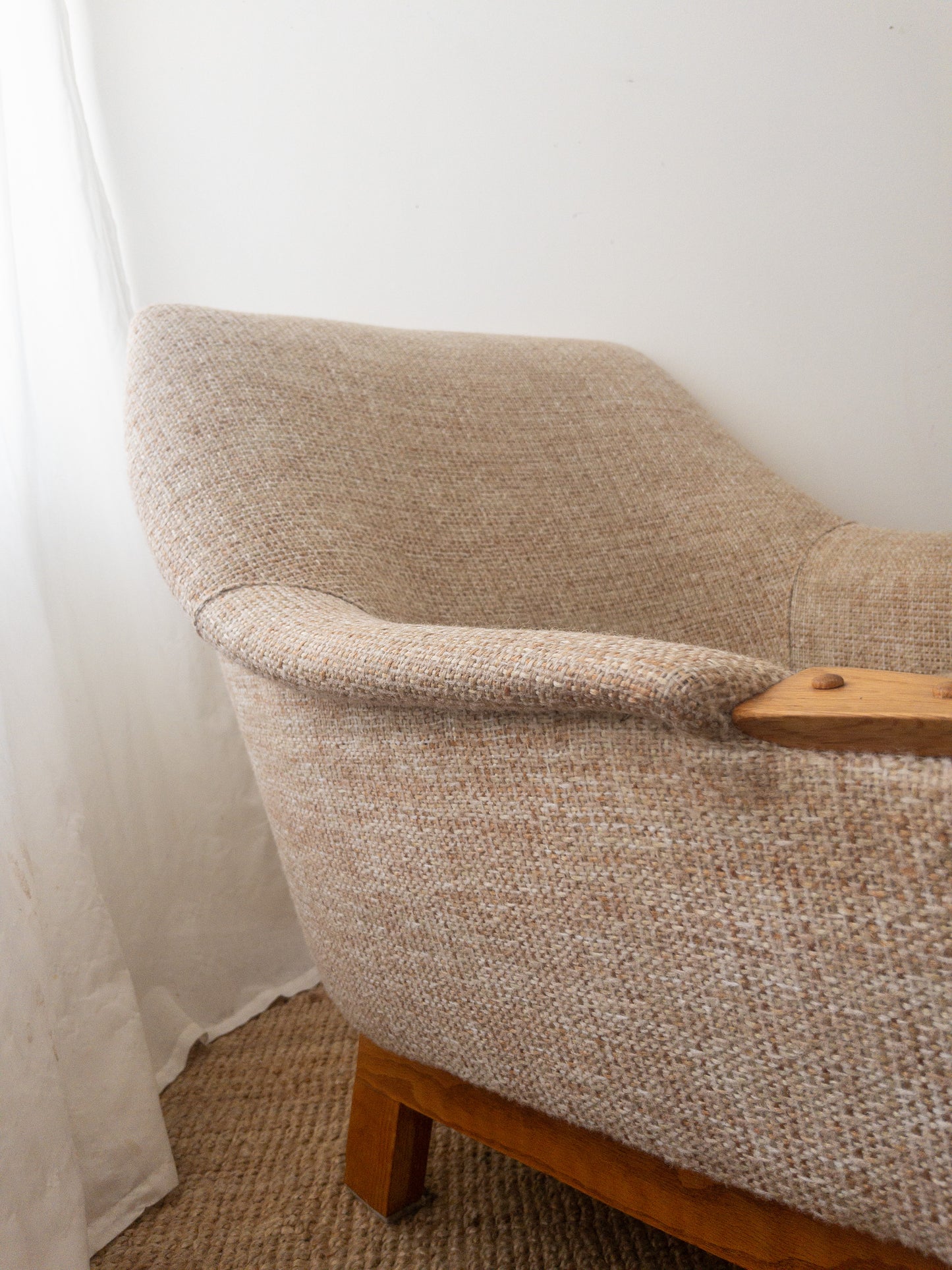 Mid Century tweed armchair