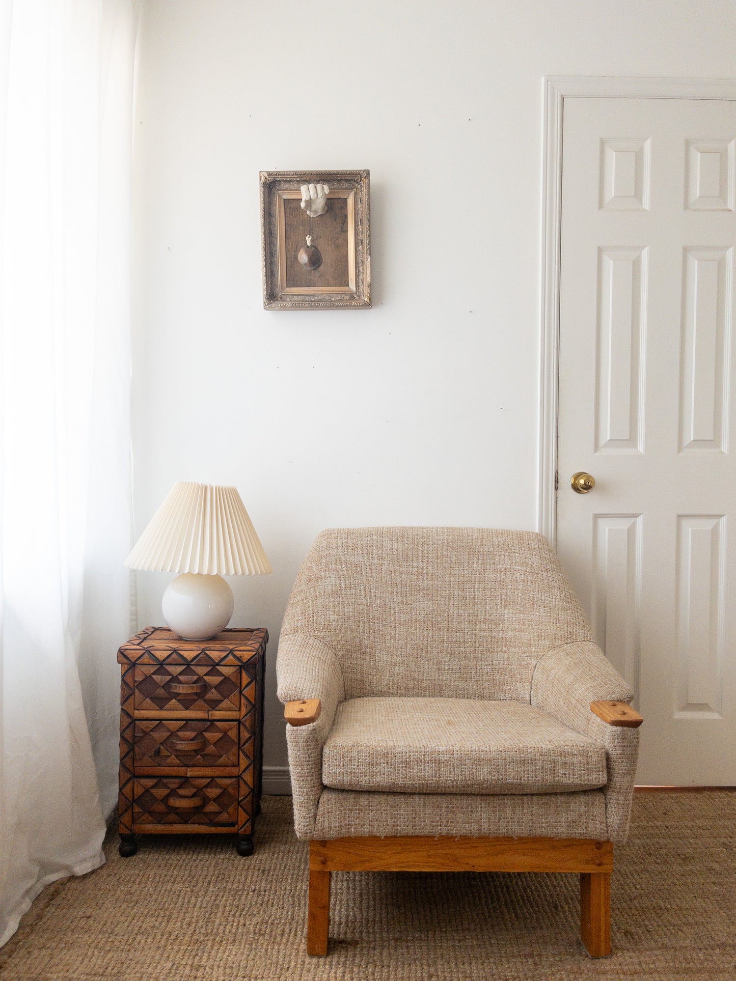 Mid Century tweed armchair