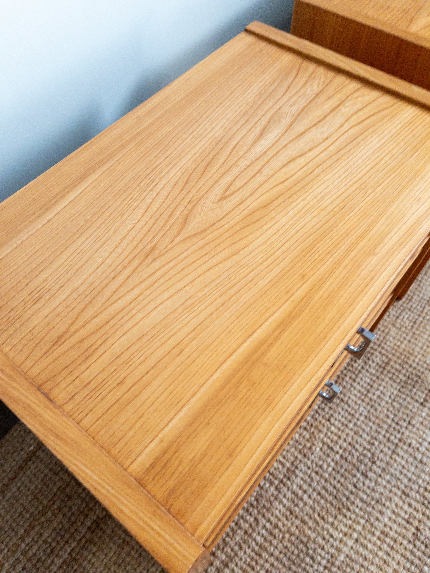 60s Burl wood bedside tables