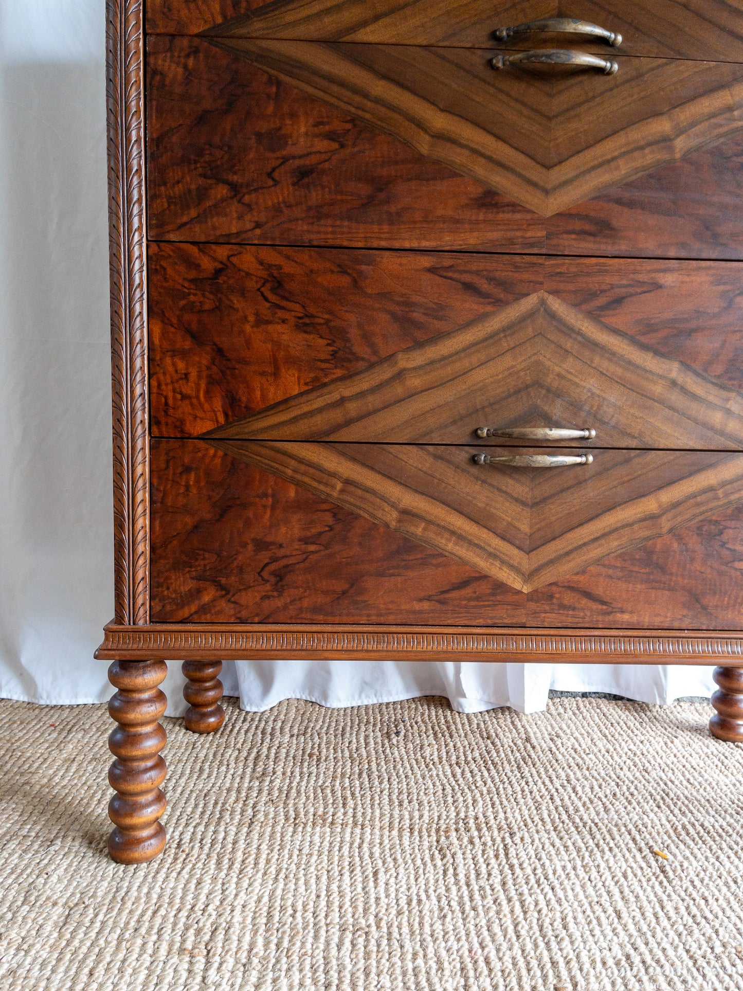 Marble top tall boy