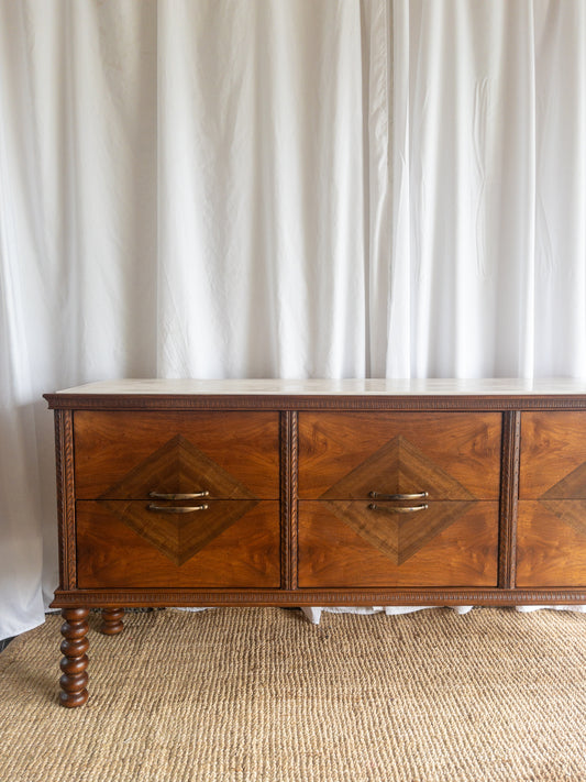 Marble top sideboard