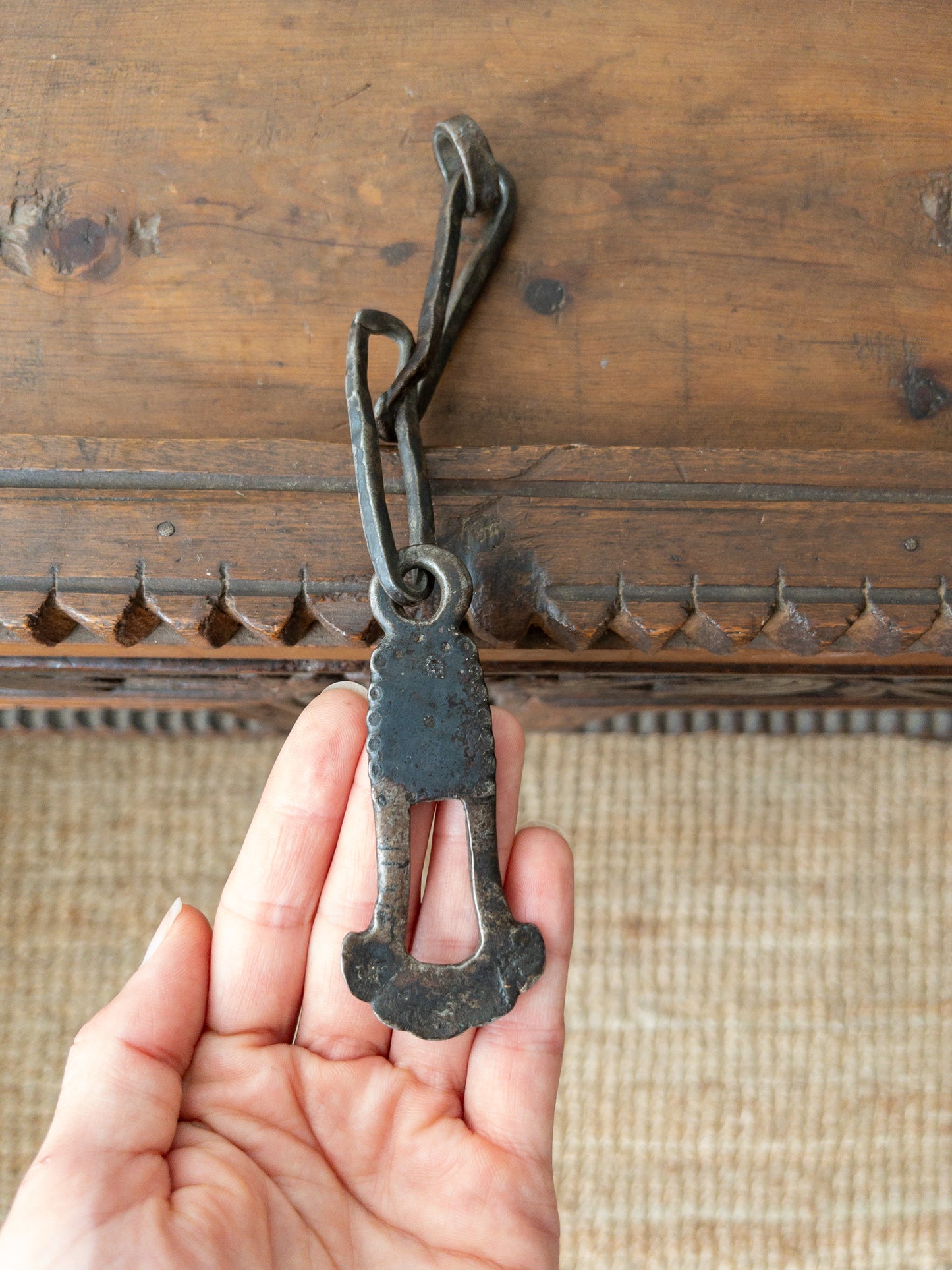 Antique carved chest