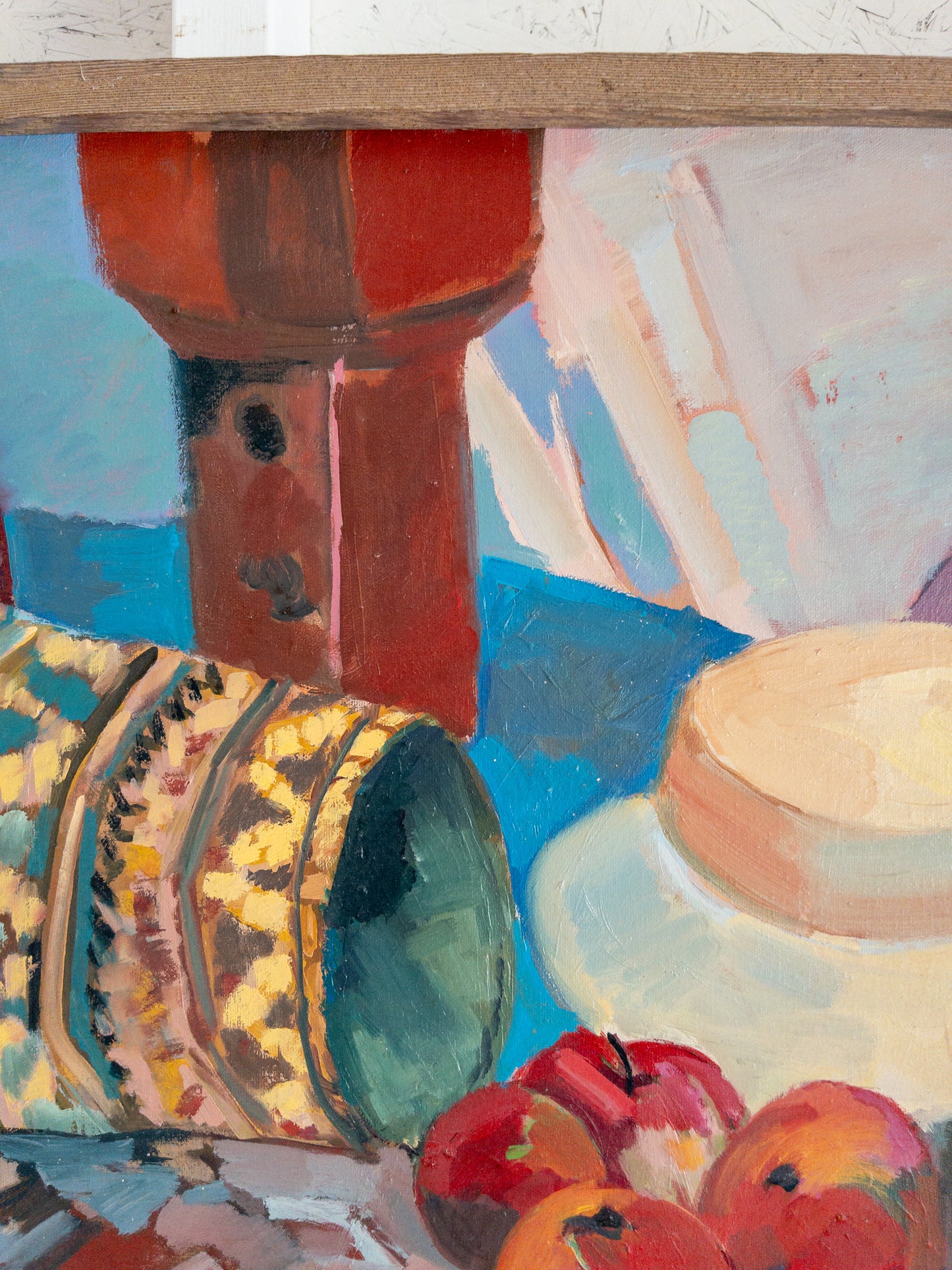 "Still Life in Patterns" oil painting
