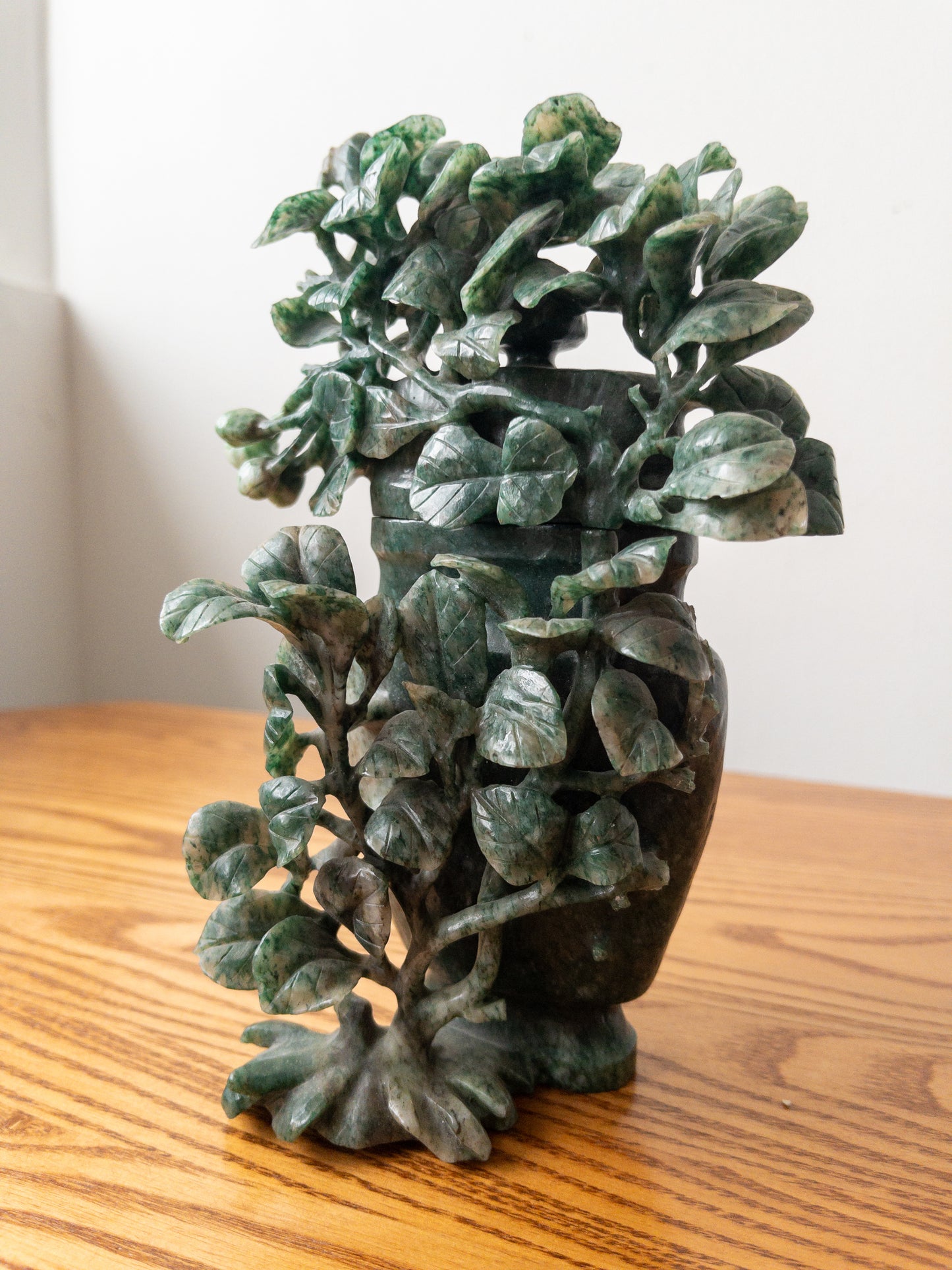 carved jade box