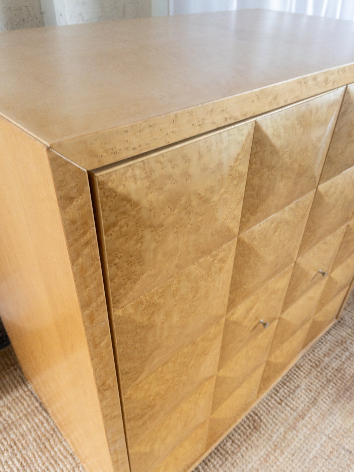 Birds Eye maple cabinet