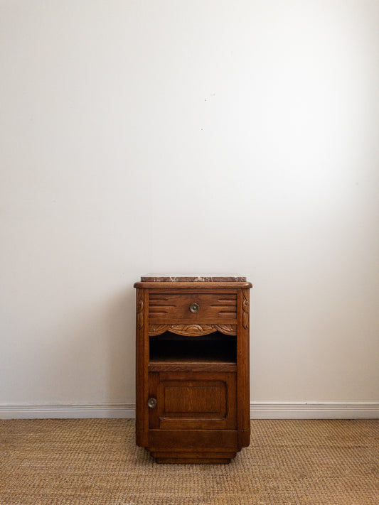 30s oak bedside tables