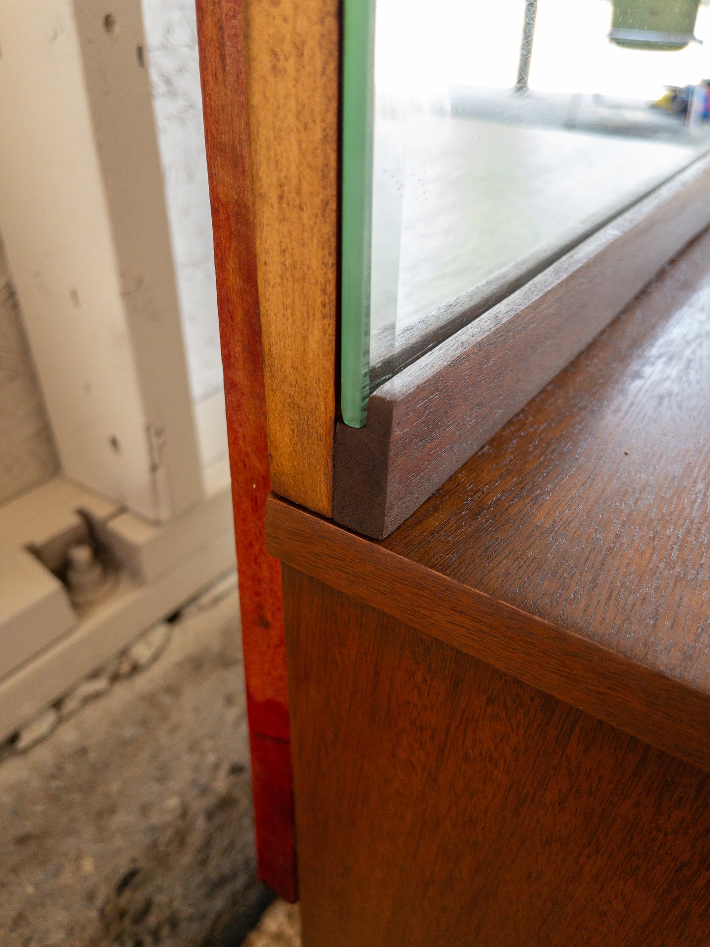 Mid-century standing mirror