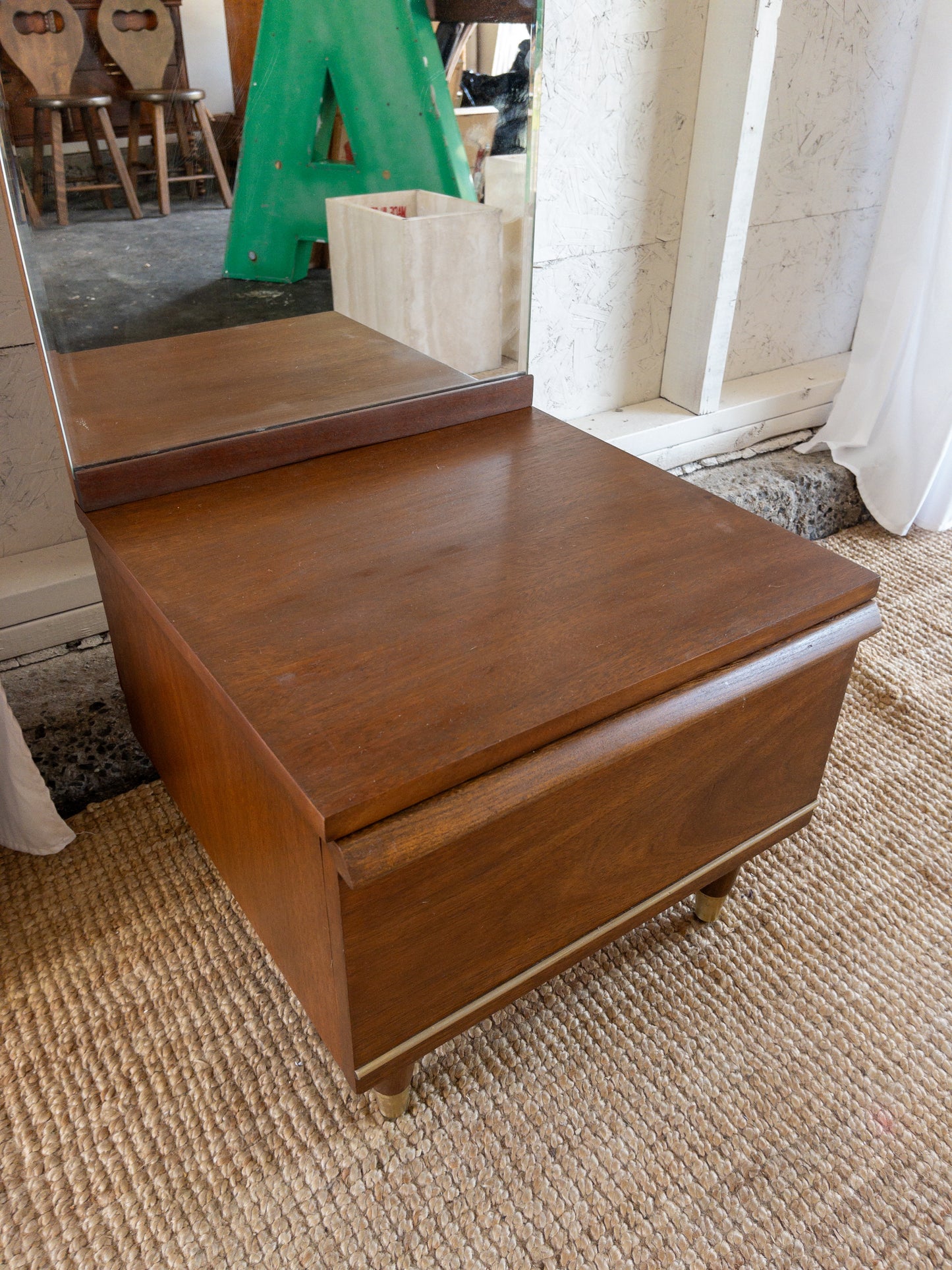 Mid-century standing mirror