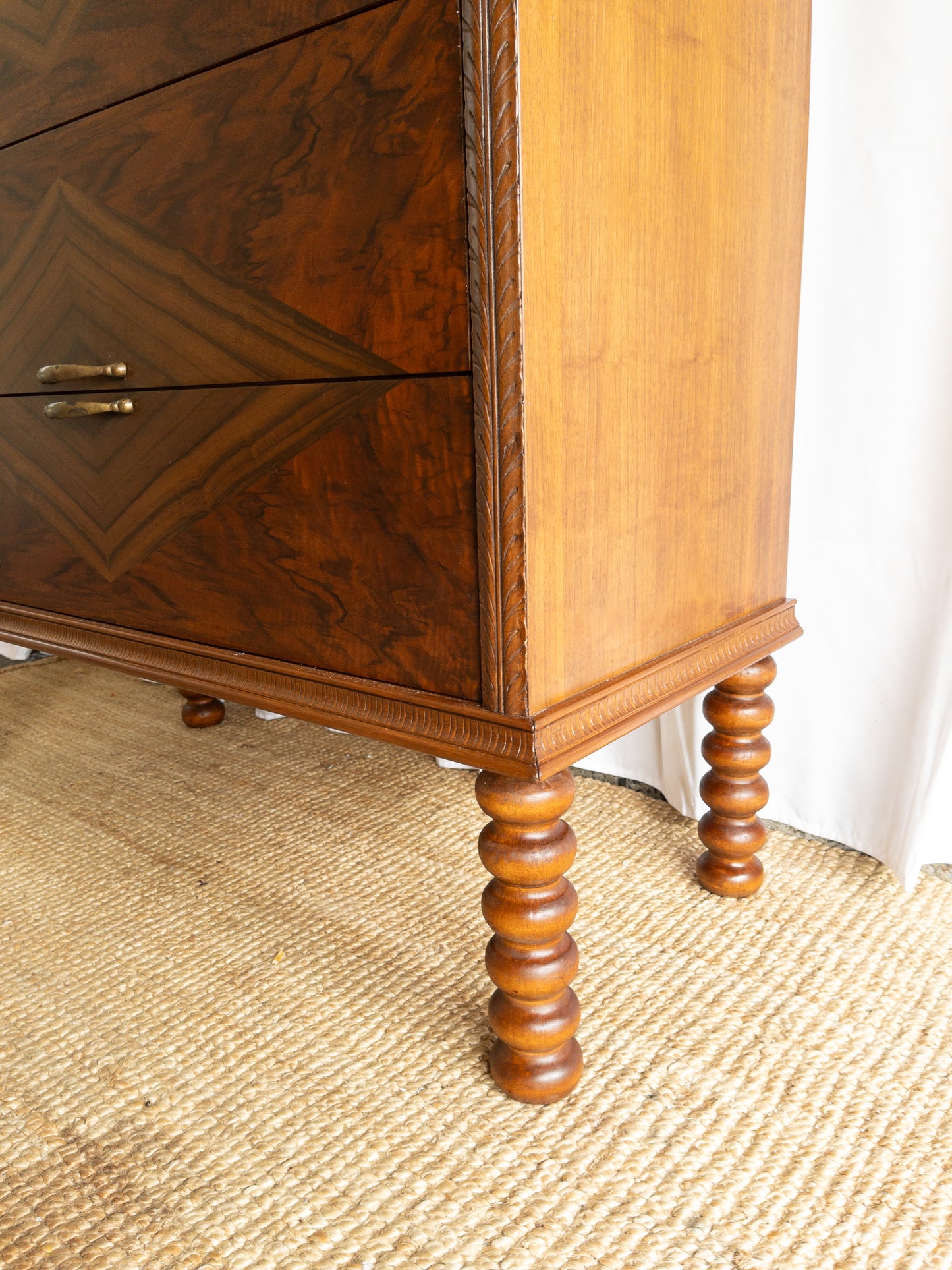 Marble top tall boy