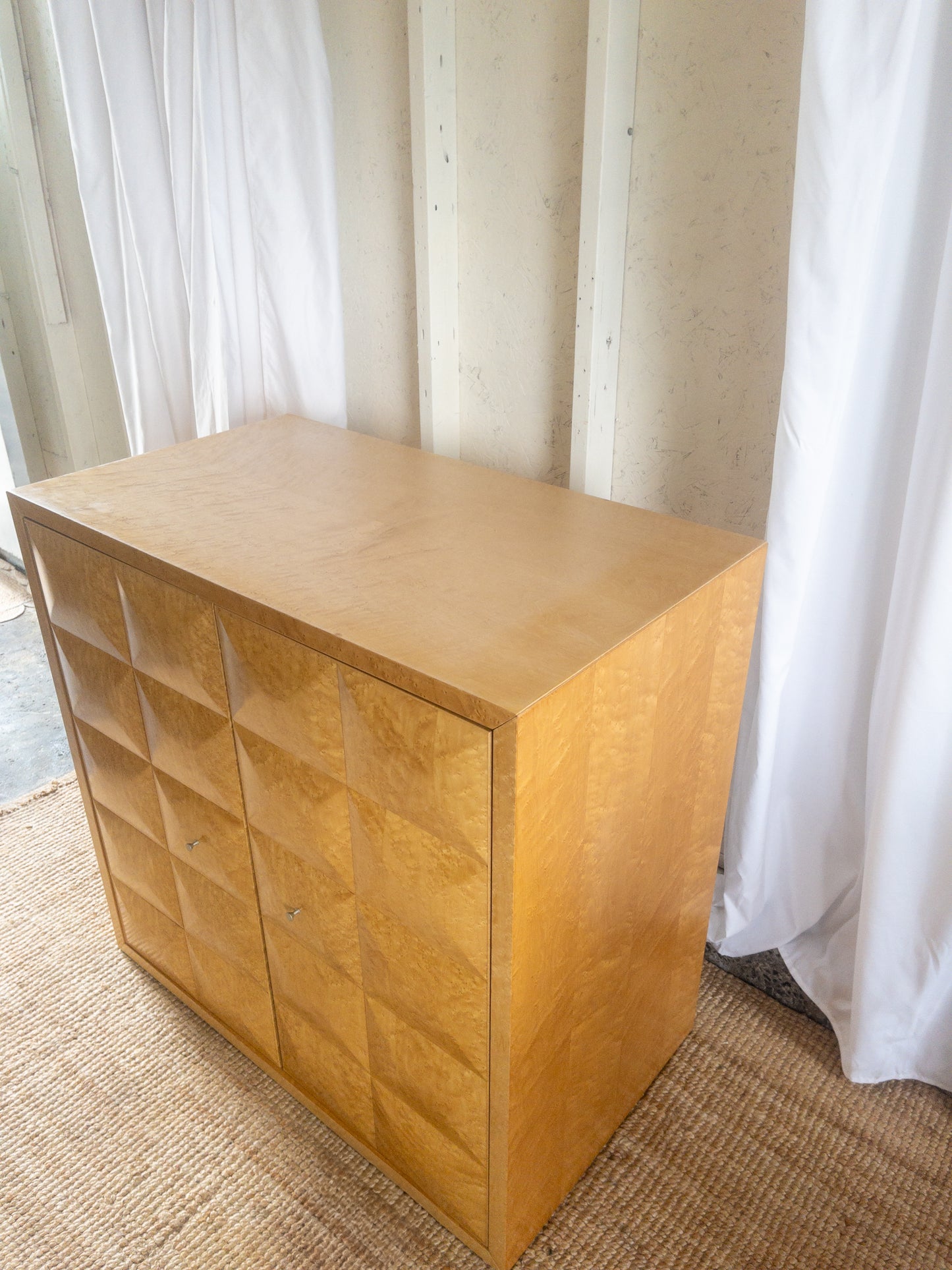 Birds Eye maple cabinet