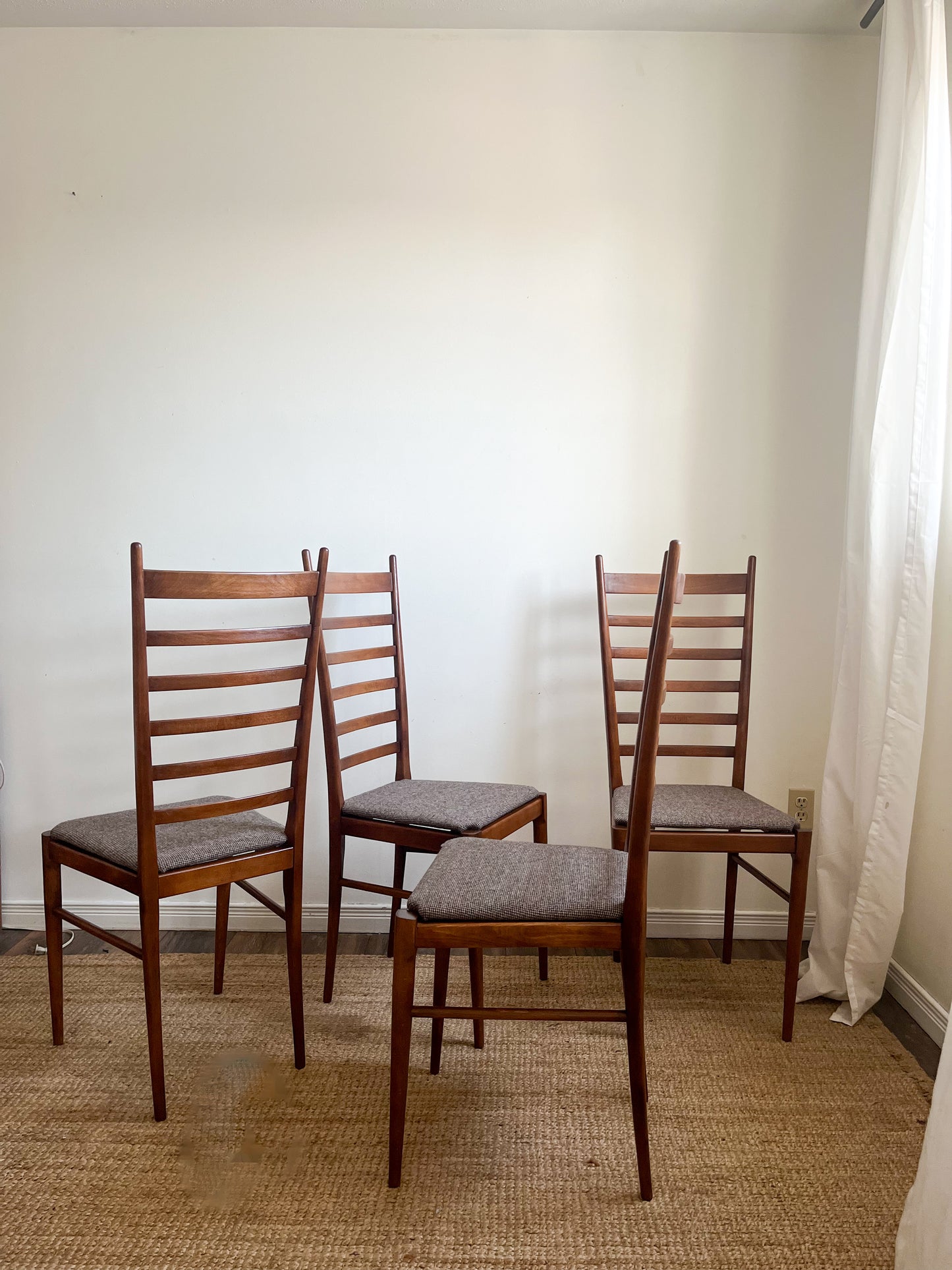 Italian Ladder back dining chairs