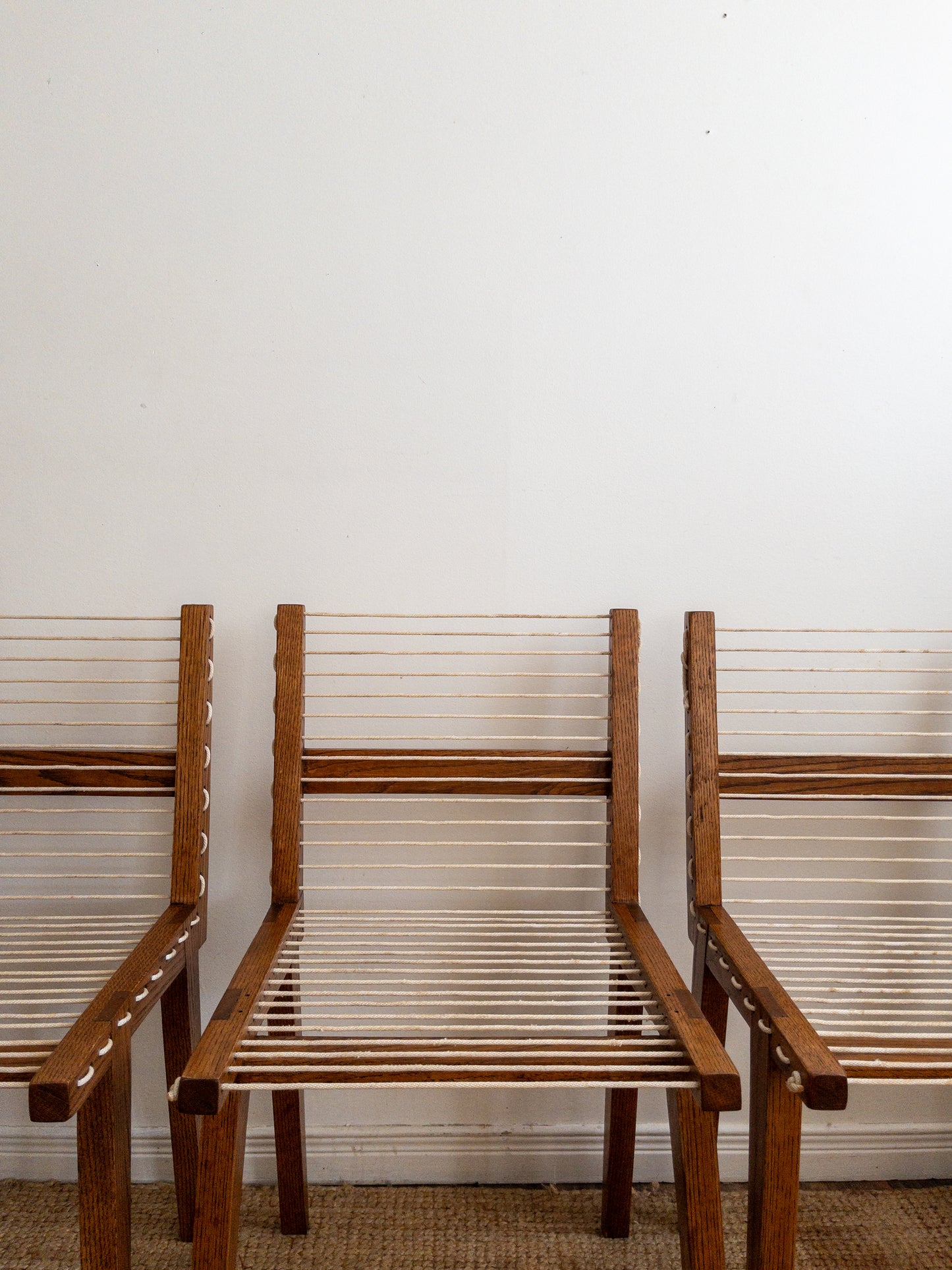 Corded dining chairs