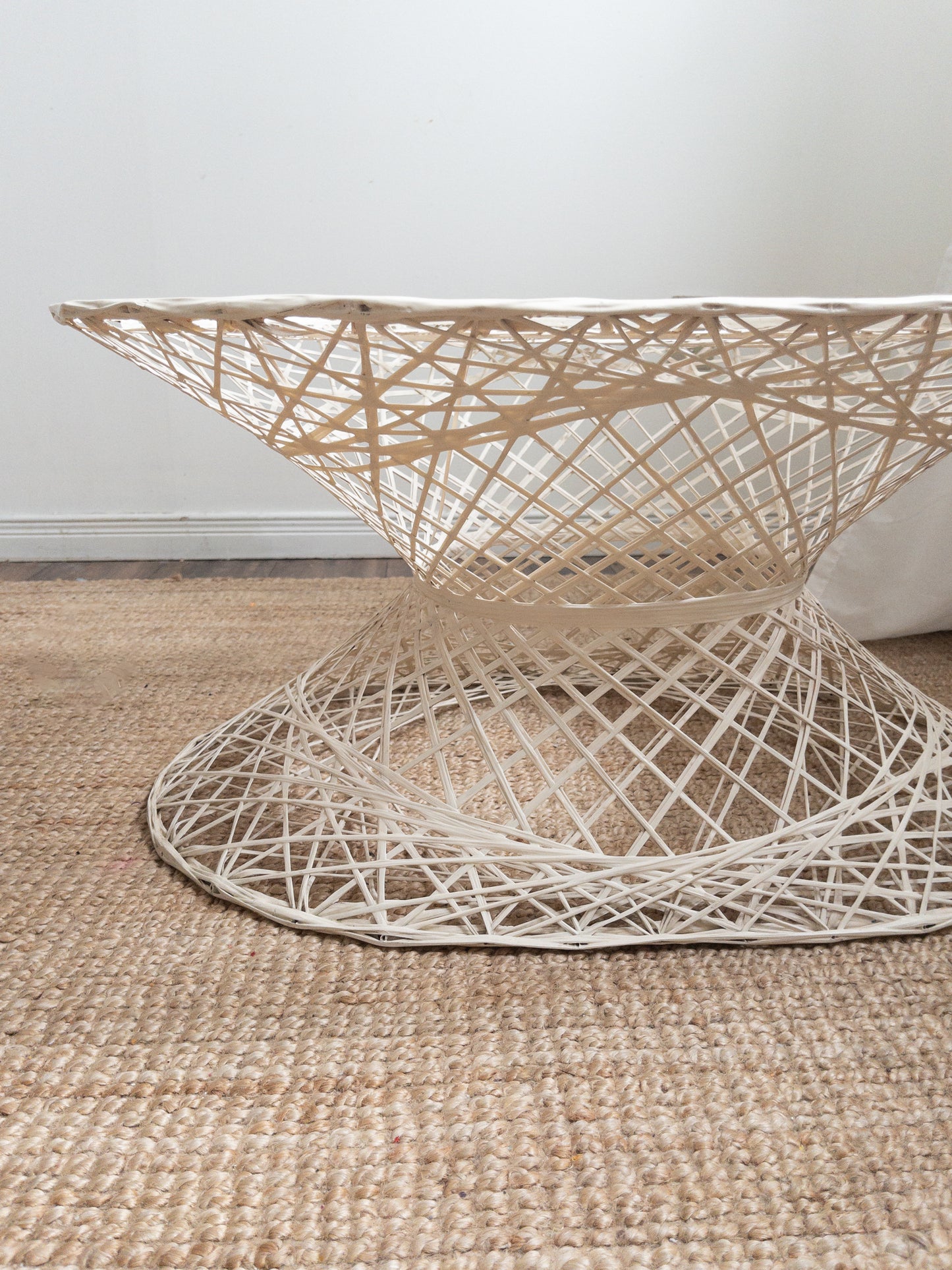 Spun fibreglass side table