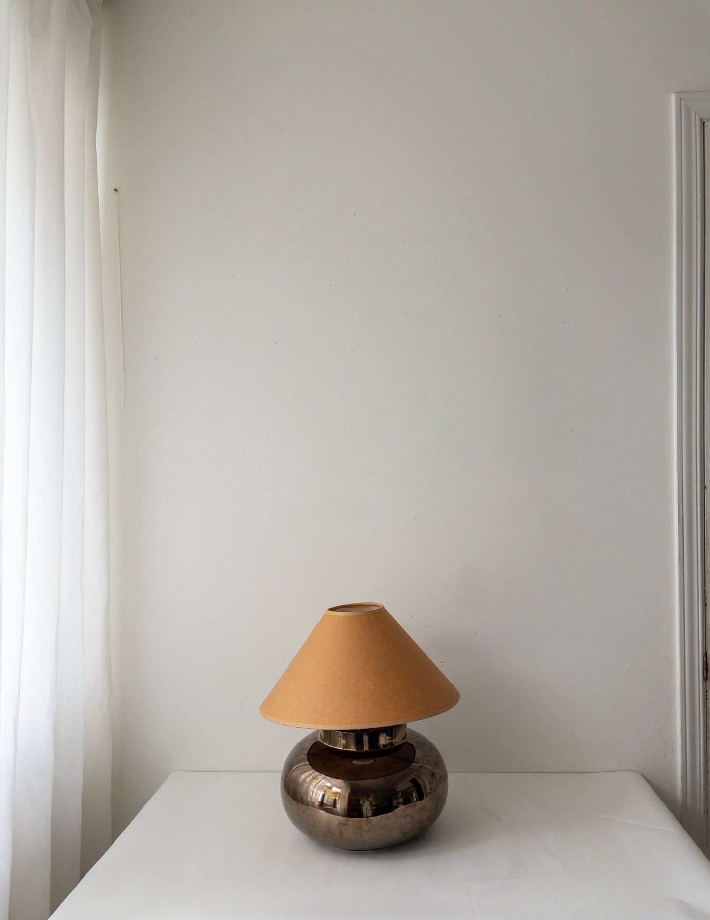 Smokey chrome lamp