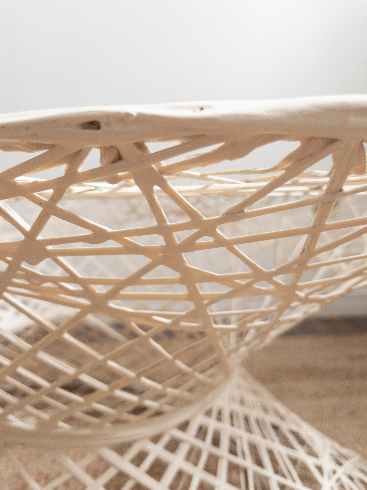 Spun fibreglass side table