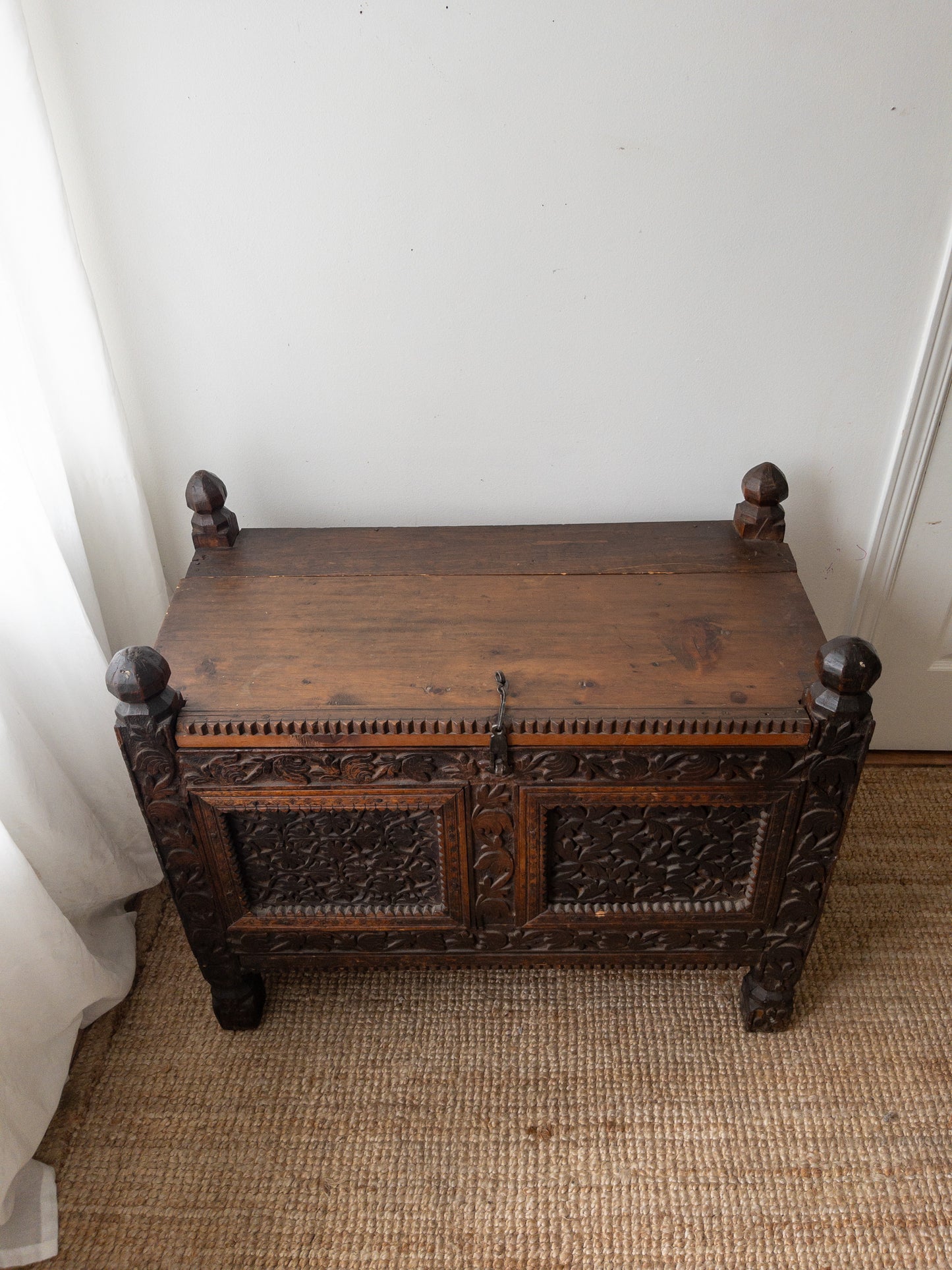 Antique carved chest