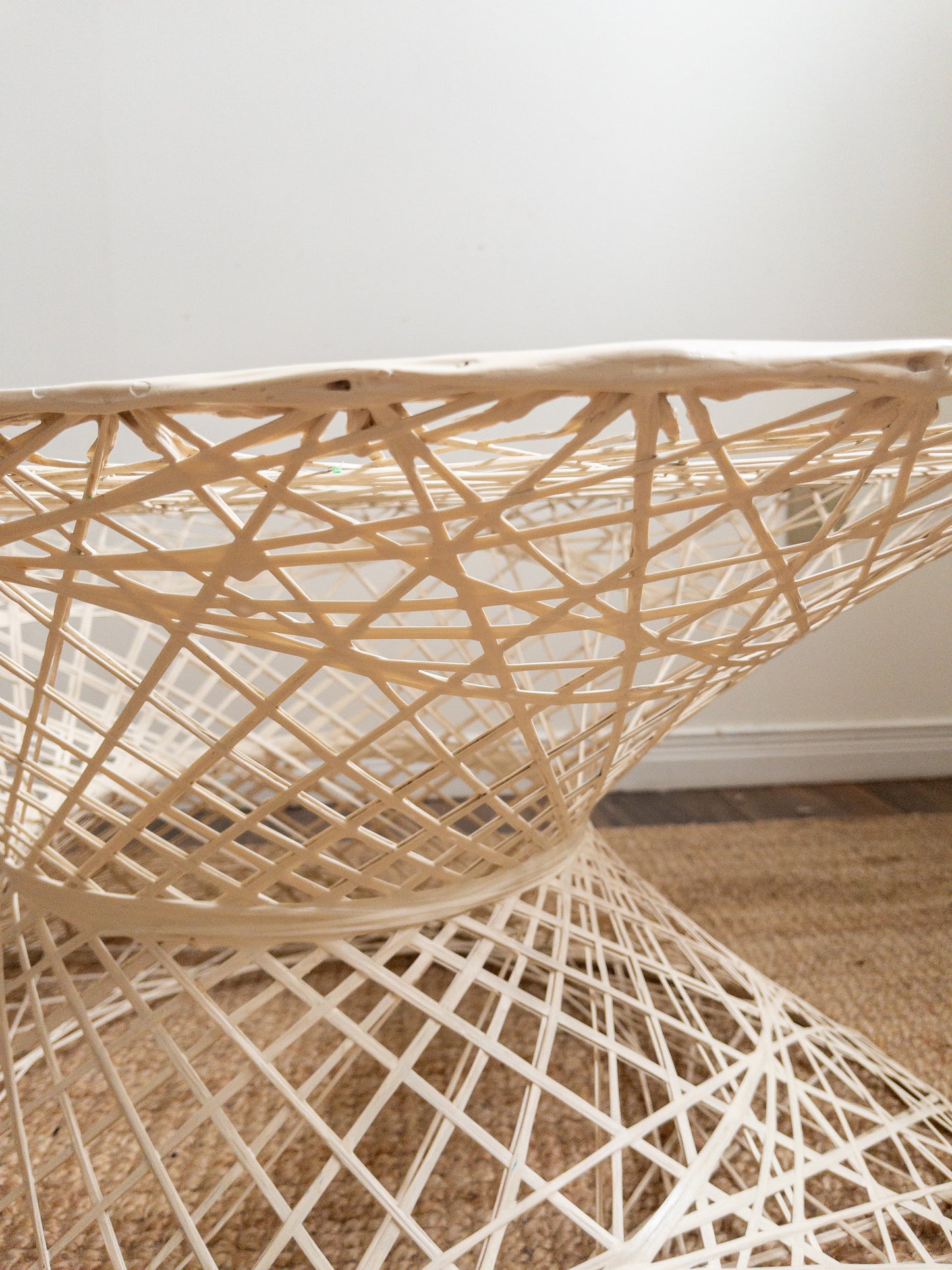 Spun fibreglass side table