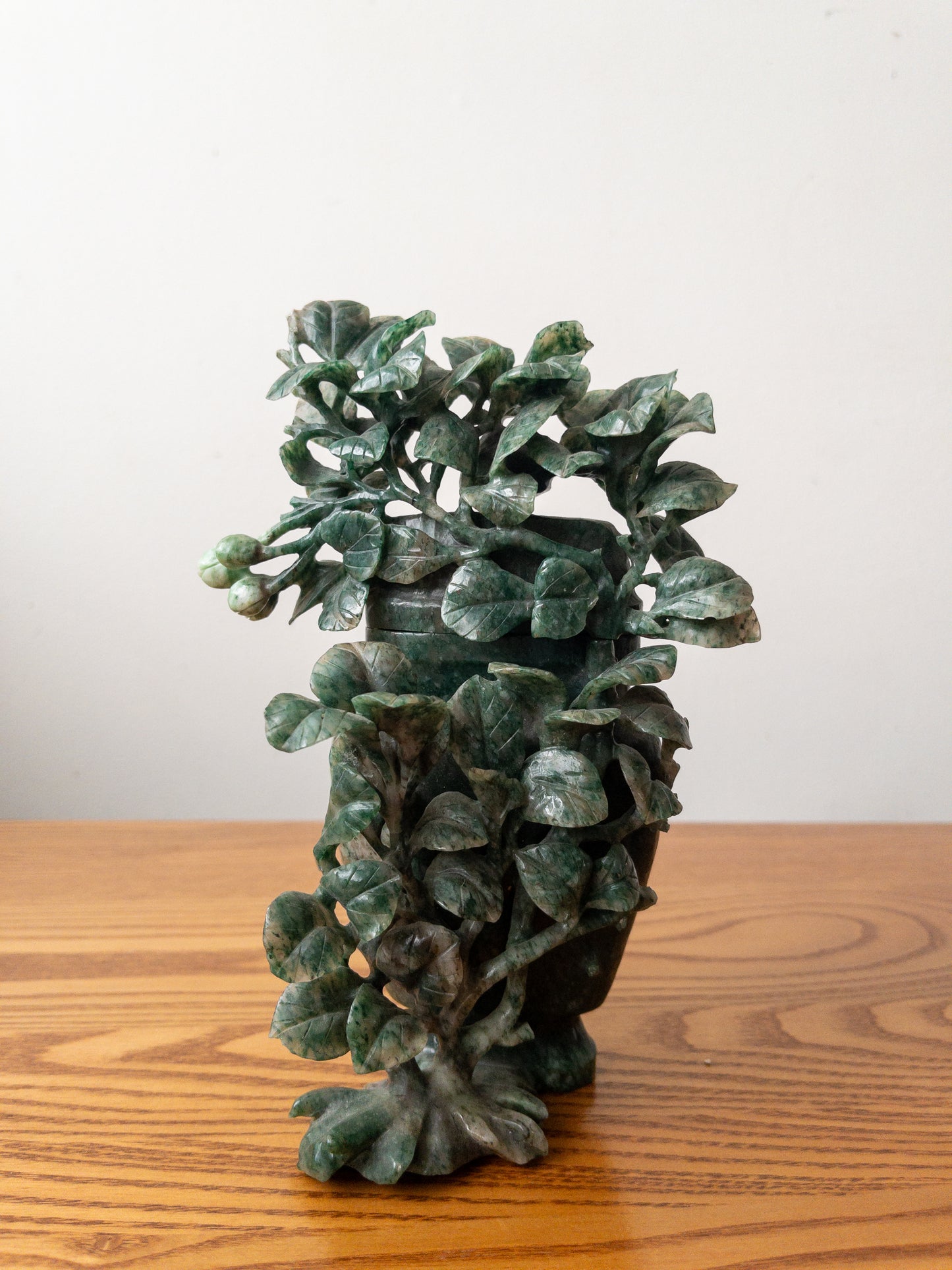 carved jade box