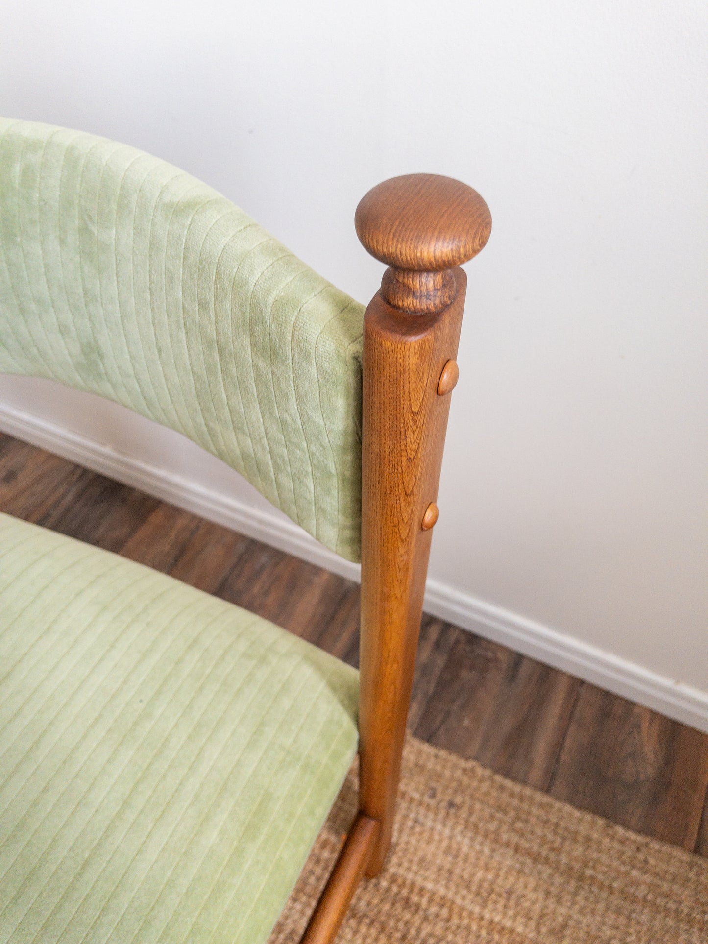 Vintage oak dining chairs