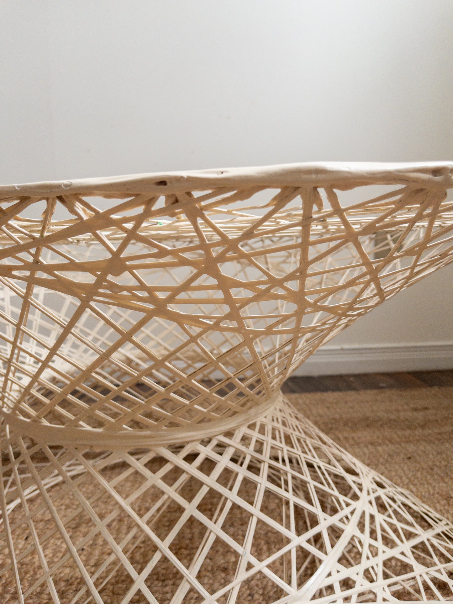 Spun fibreglass side table