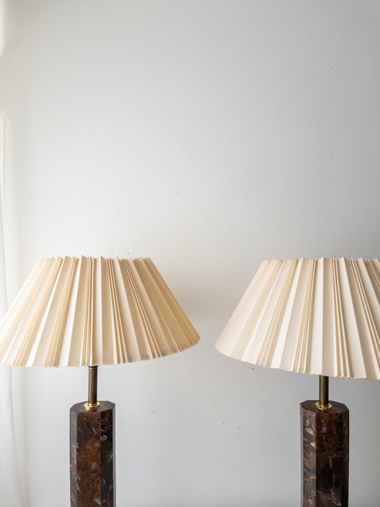 Fossil stone lamp