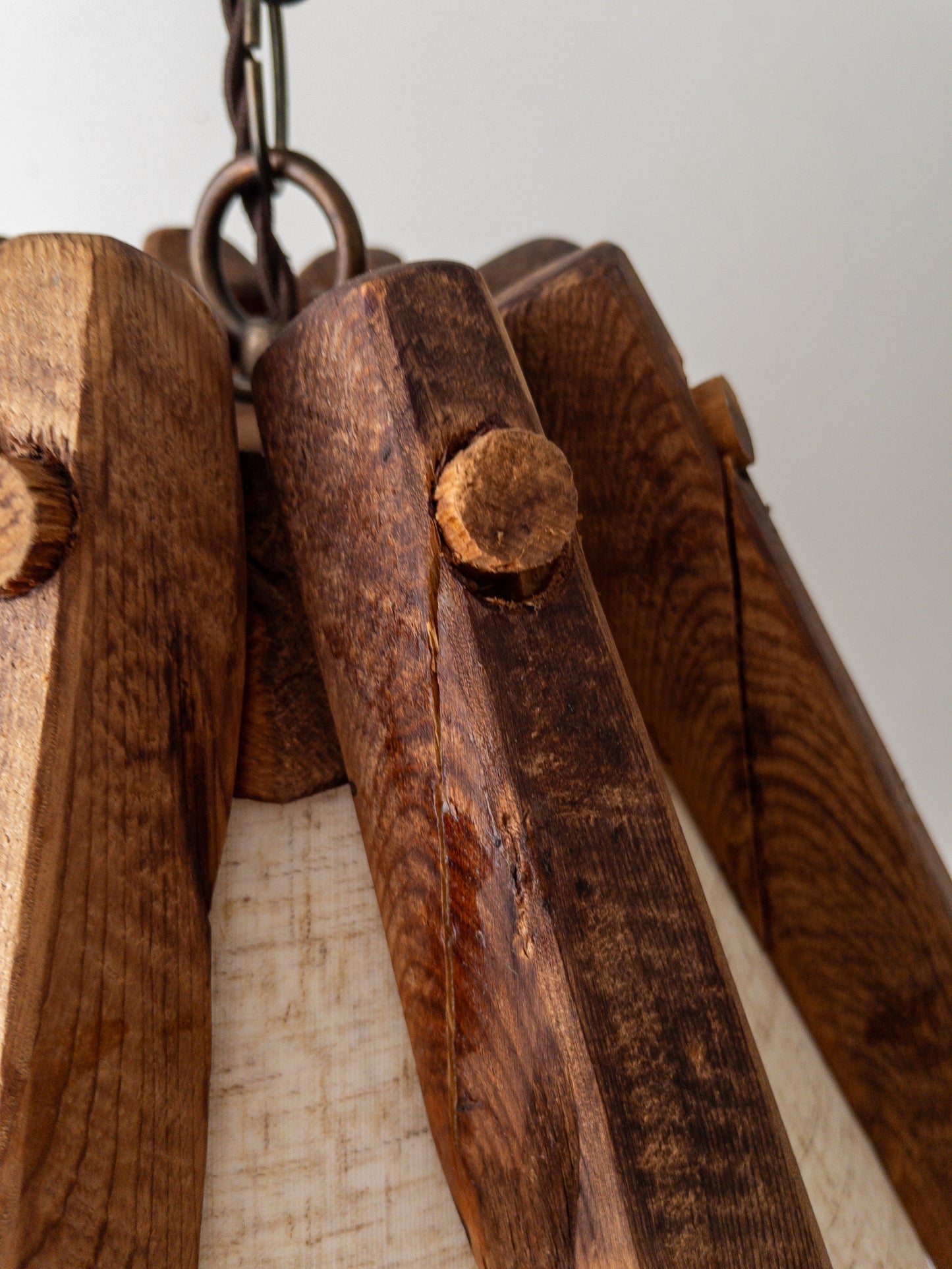 Cedar folk floor lamp