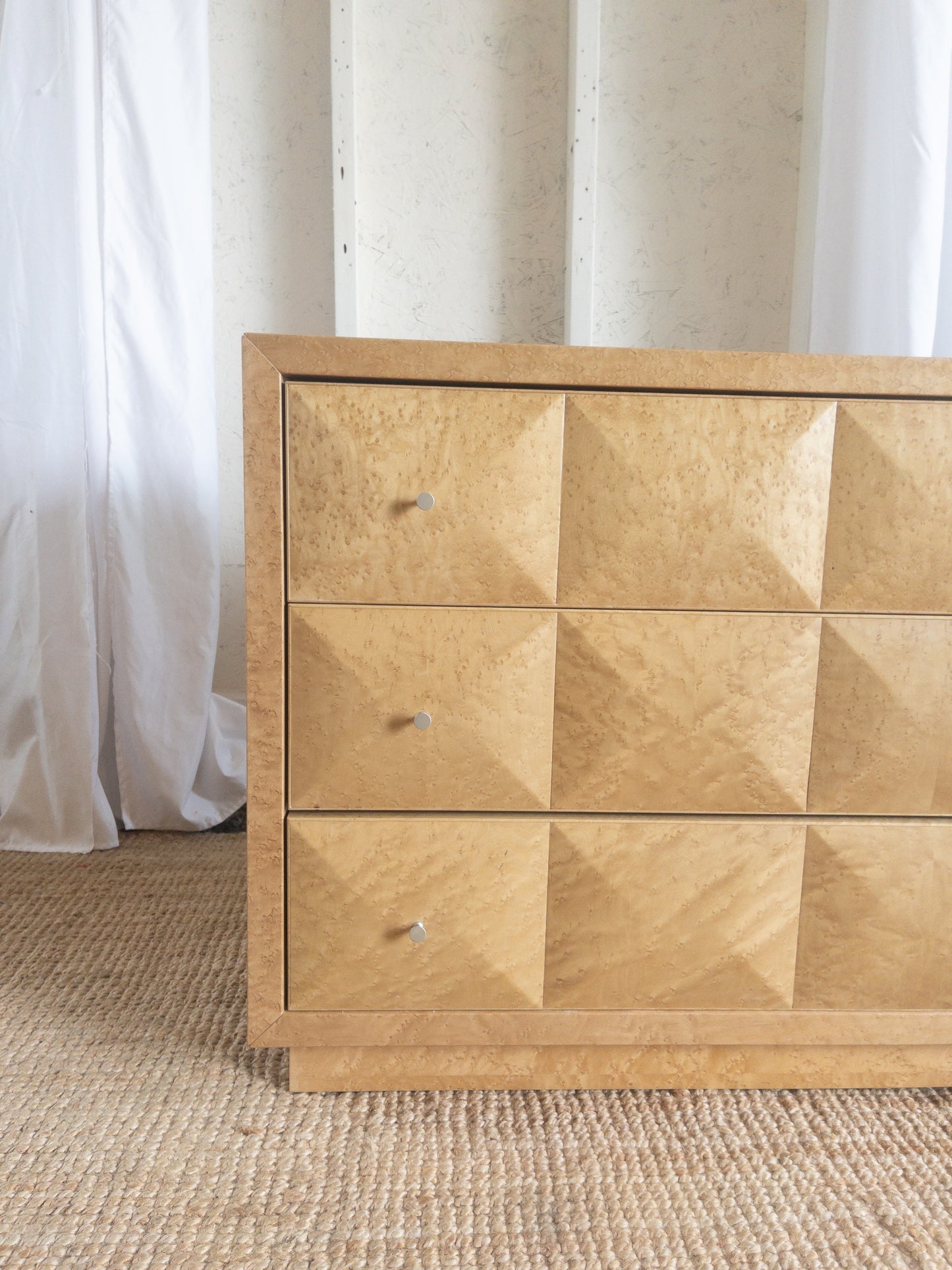 Birds Eye maple nightstands