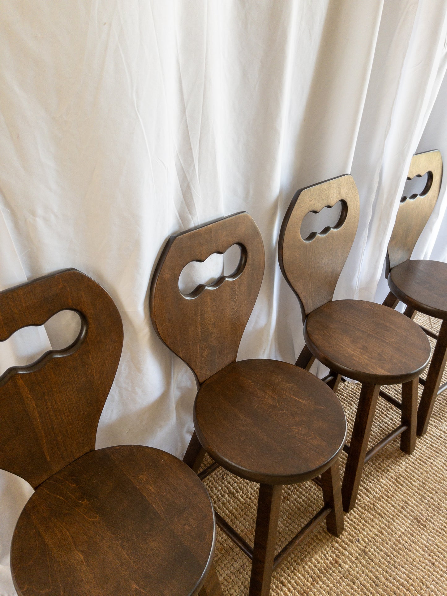 carved wood chairs