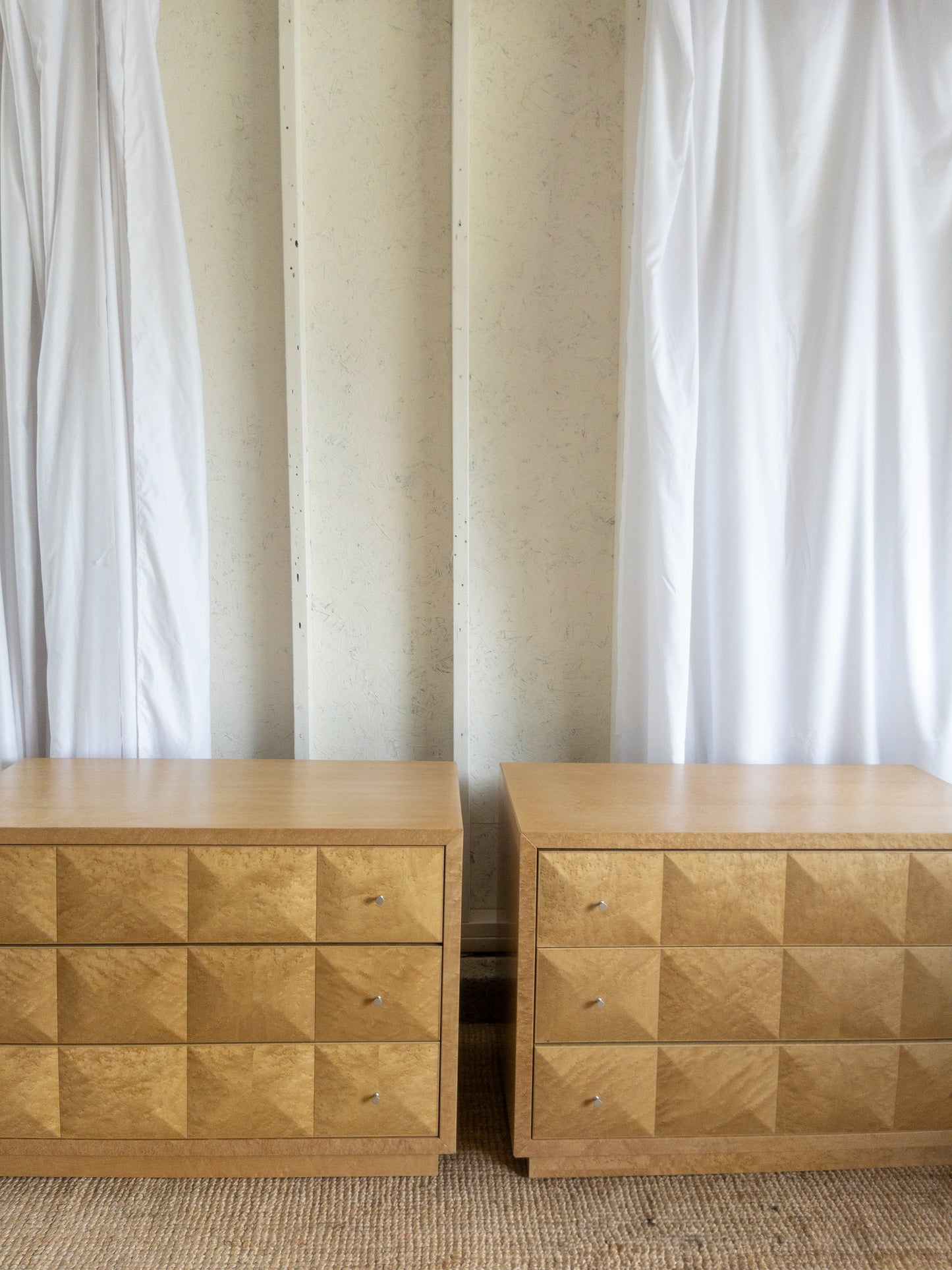 Birds Eye maple nightstands