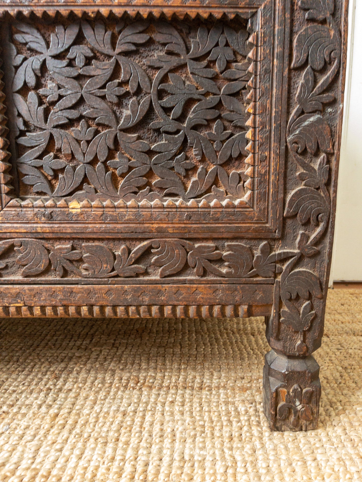 Antique carved chest