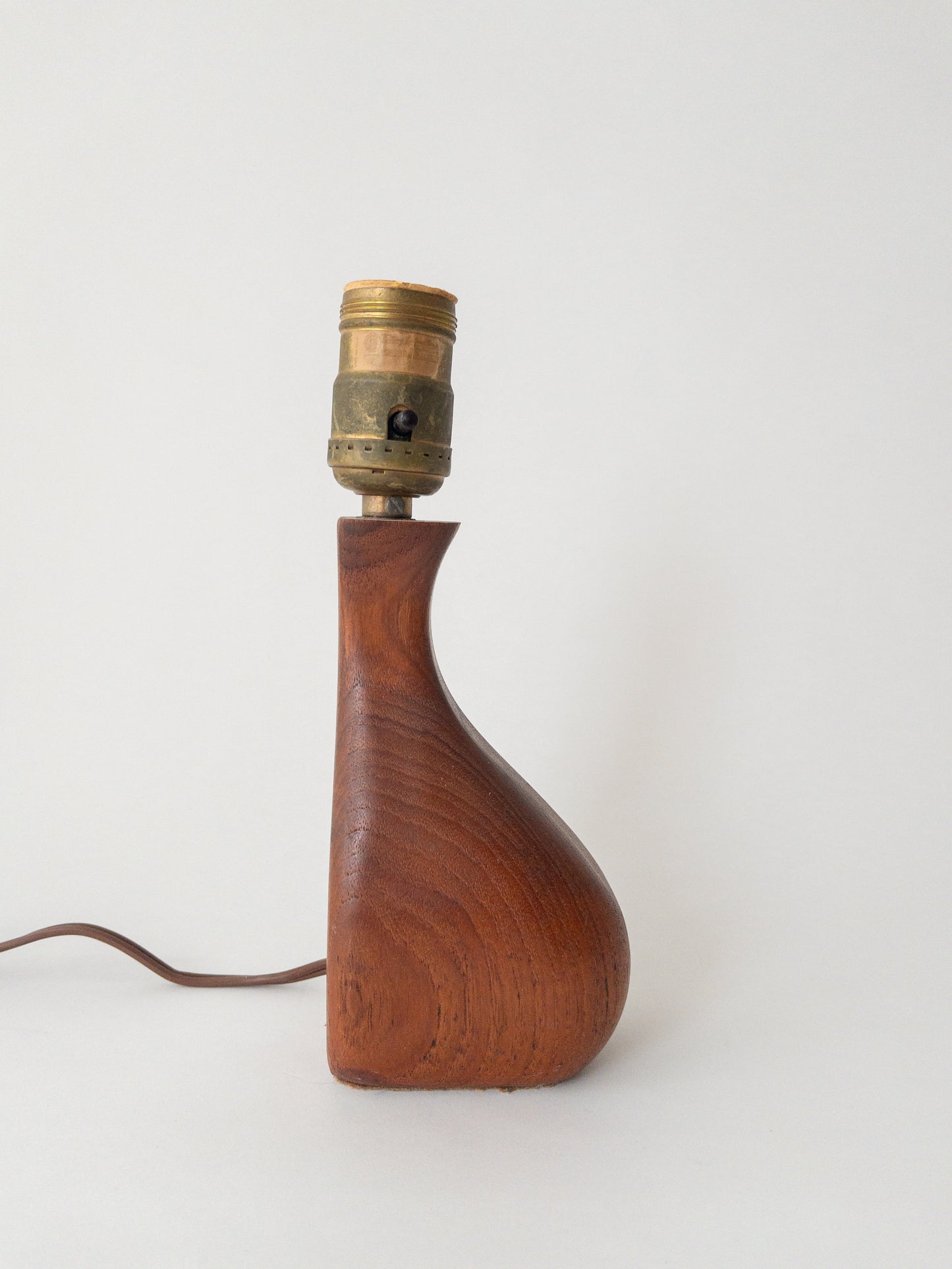 Mid century wood lamp
