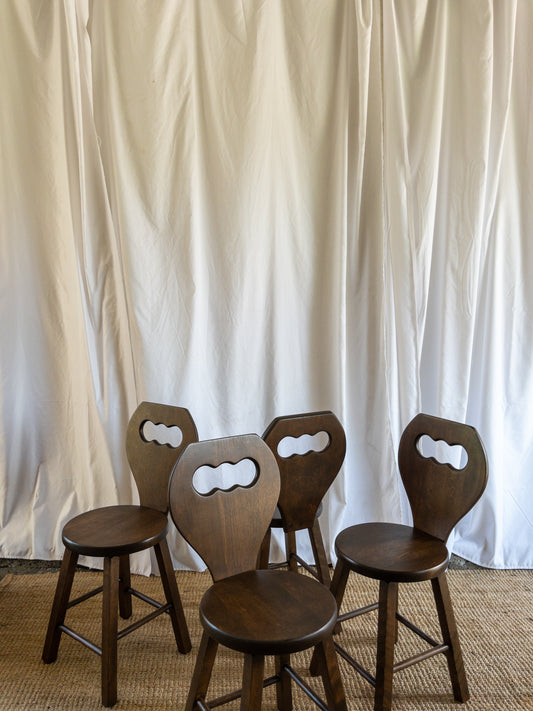 carved wood chairs
