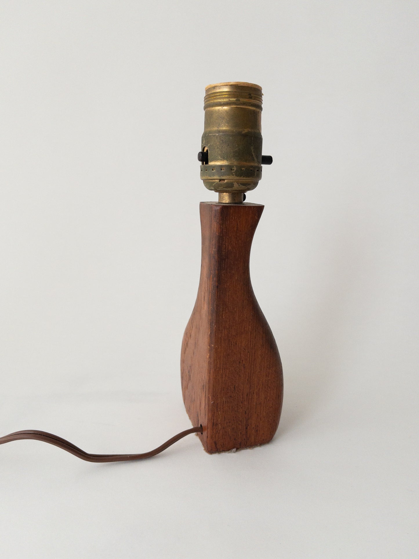 Mid century wood lamp