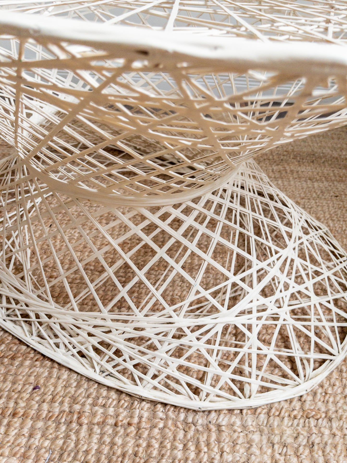 Spun fibreglass side table