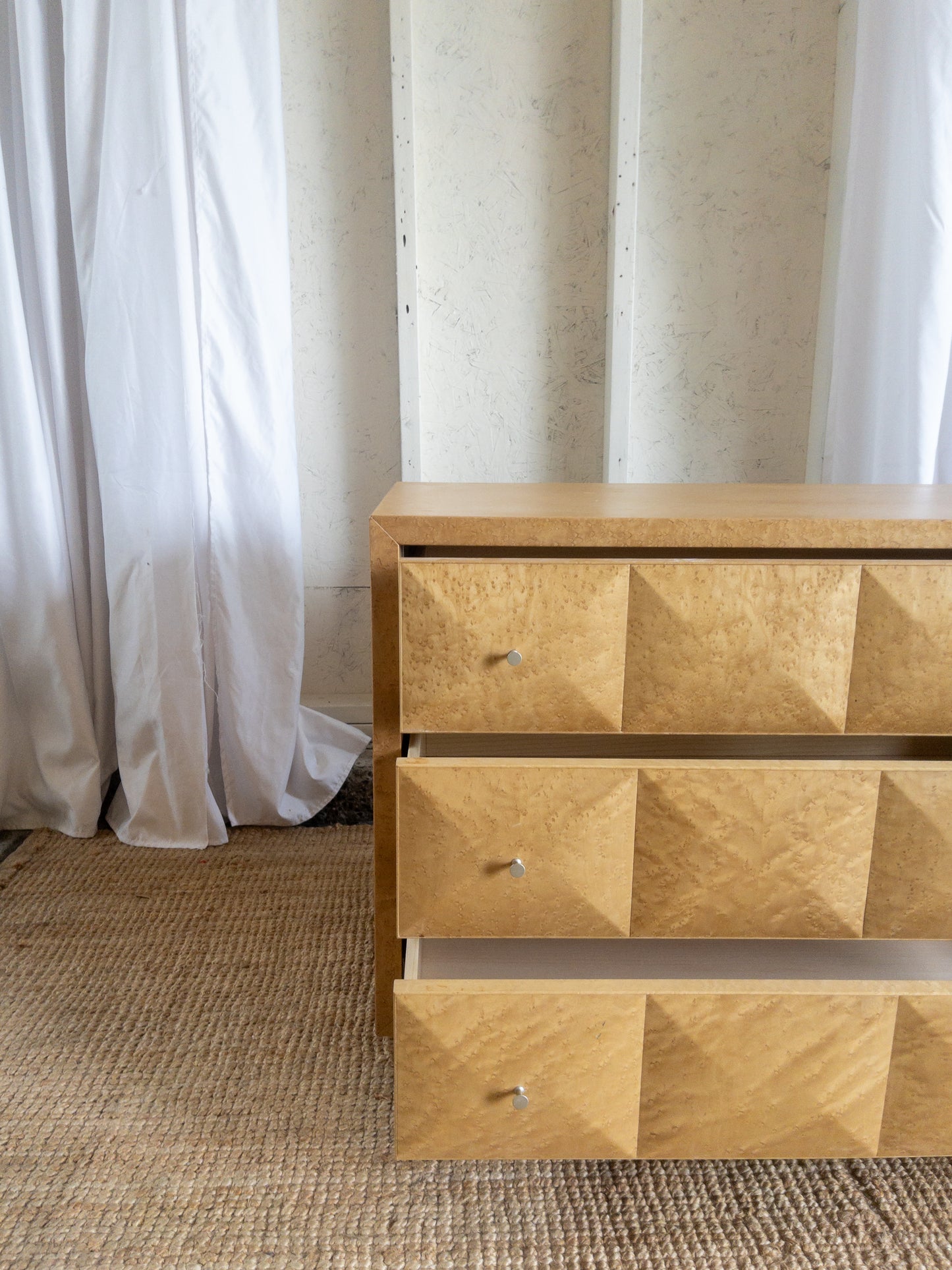 Birds Eye maple nightstands